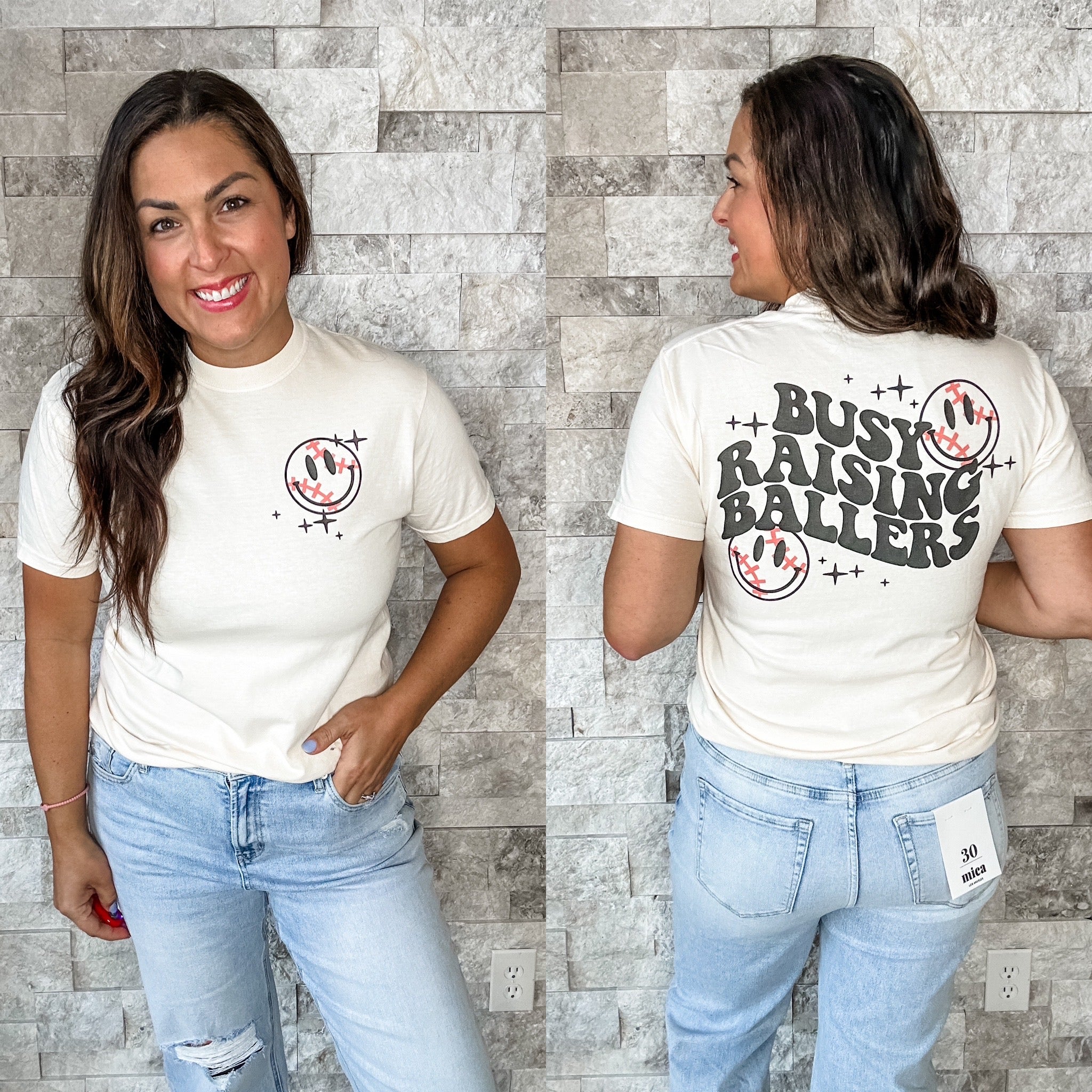 Raising Ballers Baseball Tee (S-3XL)-130 Graphic Tees-Spirit+Tribe-Hello Friends Boutique-Woman's Fashion Boutique Located in Traverse City, MI