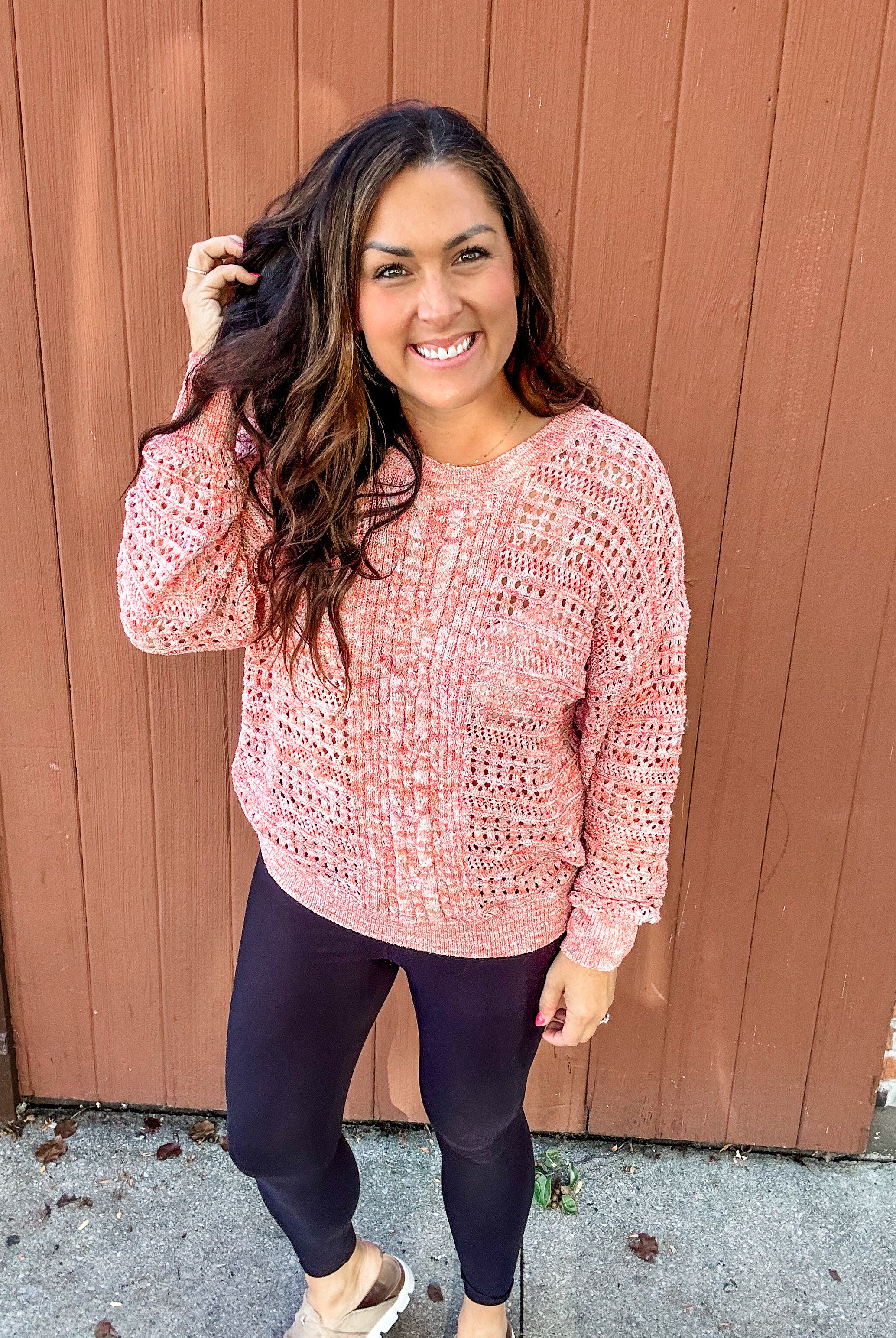 Threaded Vibes Top (S-L)-110 Long Sleeve-Easel-Hello Friends Boutique-Woman's Fashion Boutique Located in Traverse City, MI