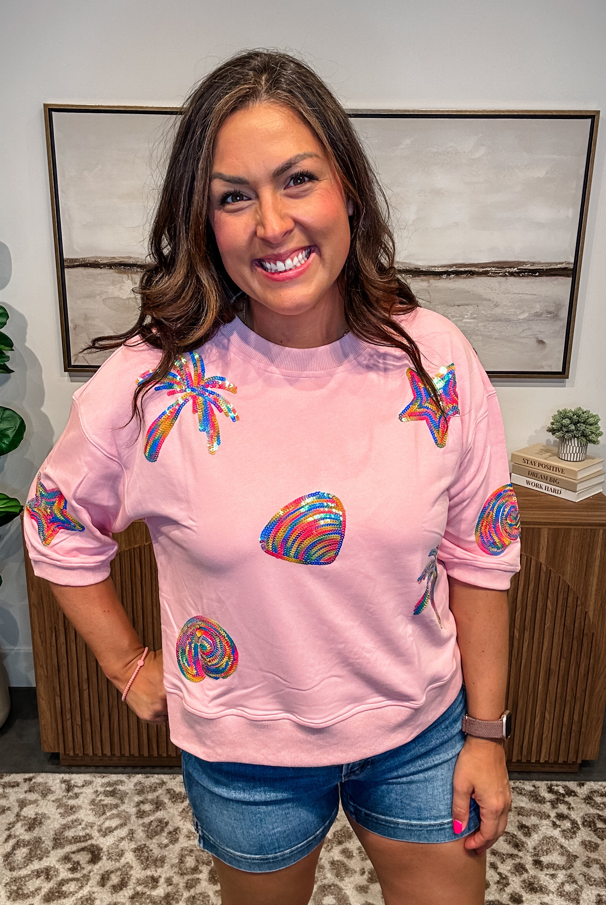 We Are The People Top and Bottoms (S-XL)-100 Short Sleeve-White Birch-Hello Friends Boutique-Woman's Fashion Boutique Located in Traverse City, MI
