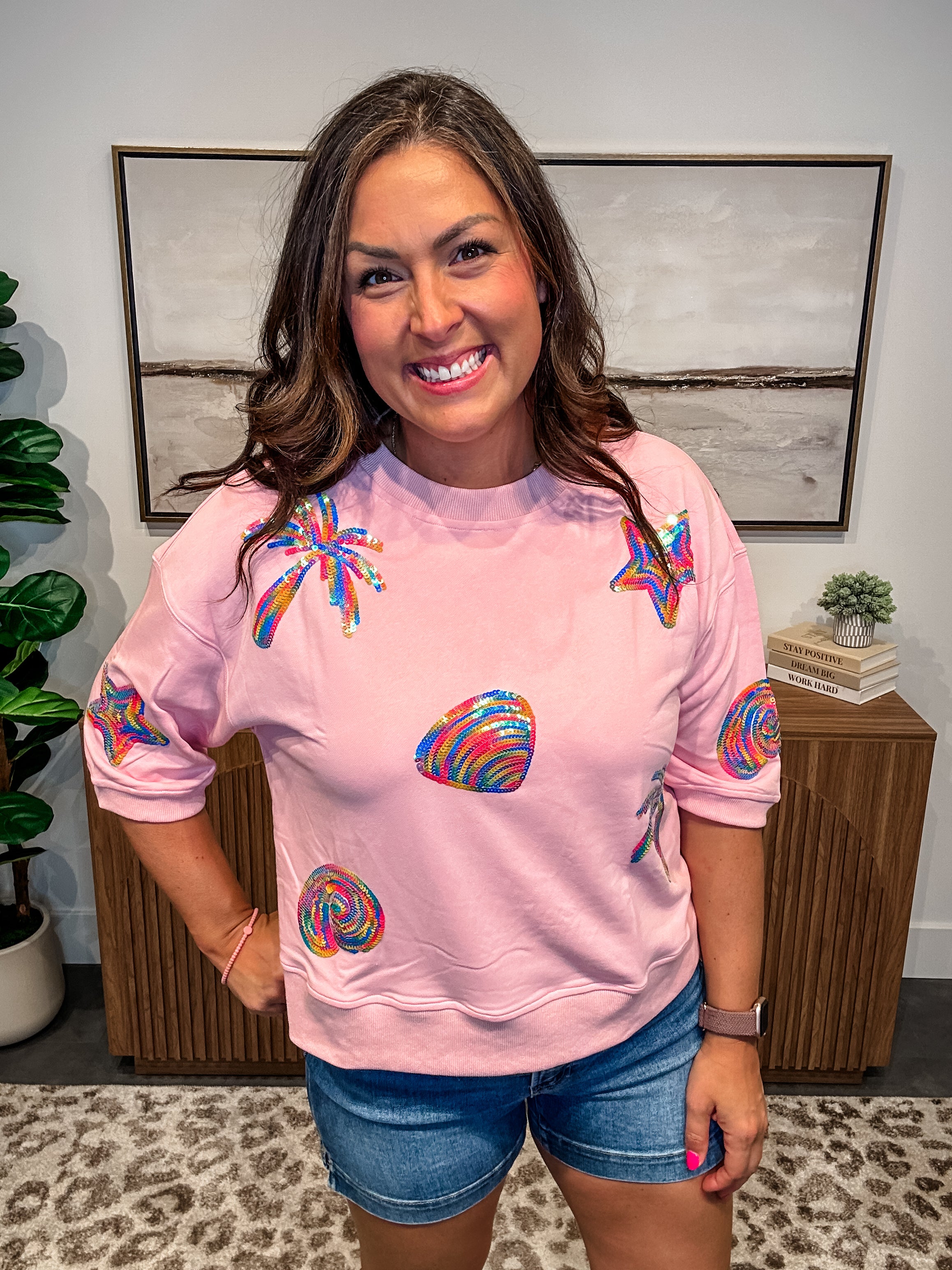 We Are The People Top and Bottoms (S-XL)-100 Short Sleeve-White Birch-Hello Friends Boutique-Woman's Fashion Boutique Located in Traverse City, MI