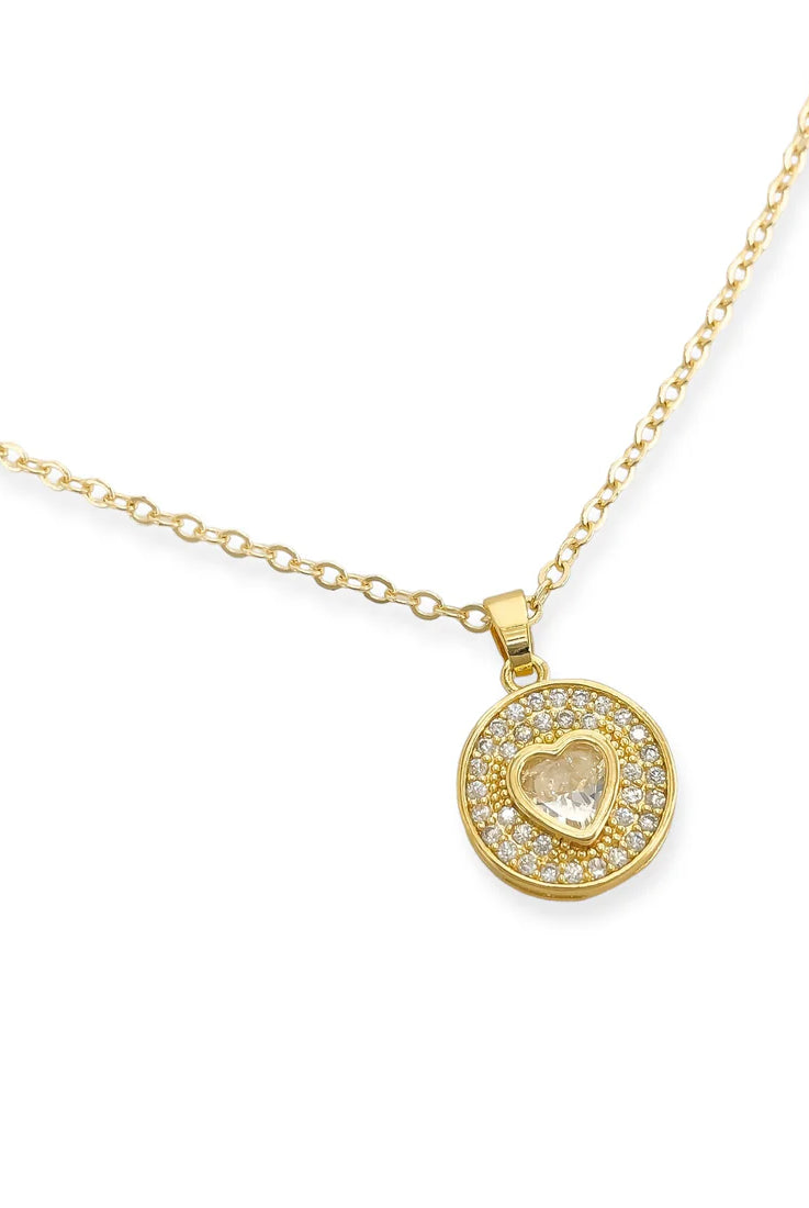 CZ Heart Necklace-240 Jewelry-omgblings-Hello Friends Boutique-Woman's Fashion Boutique Located in Traverse City, MI