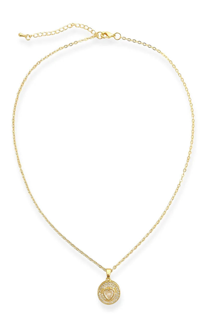 CZ Heart Necklace-240 Jewelry-omgblings-Hello Friends Boutique-Woman's Fashion Boutique Located in Traverse City, MI