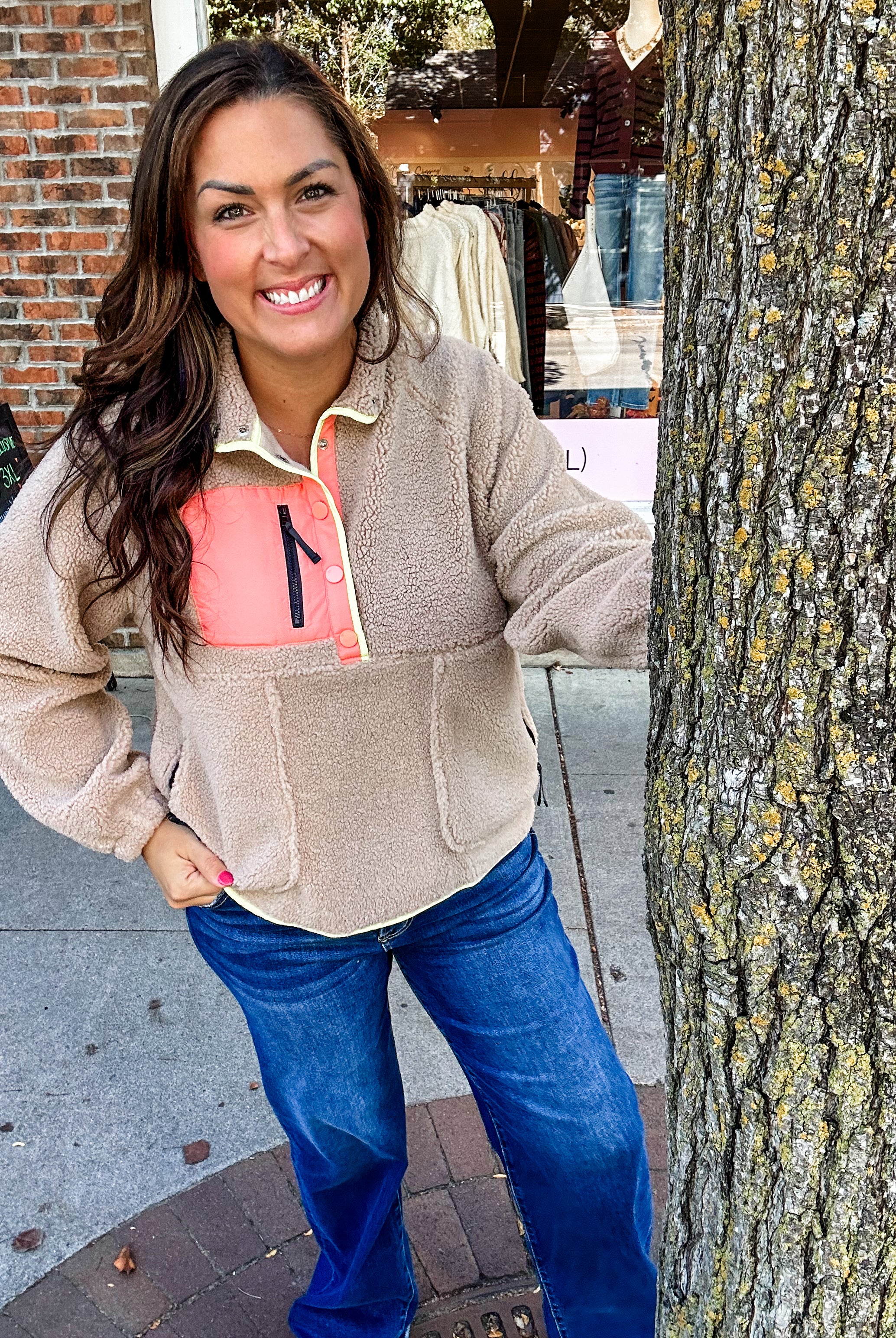Weekend Wanderer Pullover in Desert Sand (S-XL)-140 Sweaters-LovLov-Hello Friends Boutique-Woman's Fashion Boutique Located in Traverse City, MI