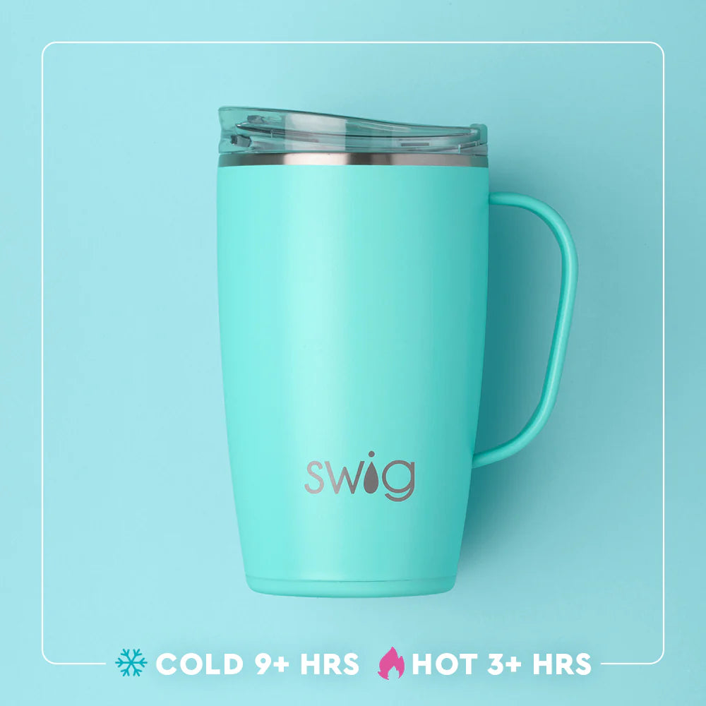 Pretty in Pearl Travel Mug 18oz-300 Treats/Gift-Swig Life-Hello Friends Boutique-Woman's Fashion Boutique Located in Traverse City, MI