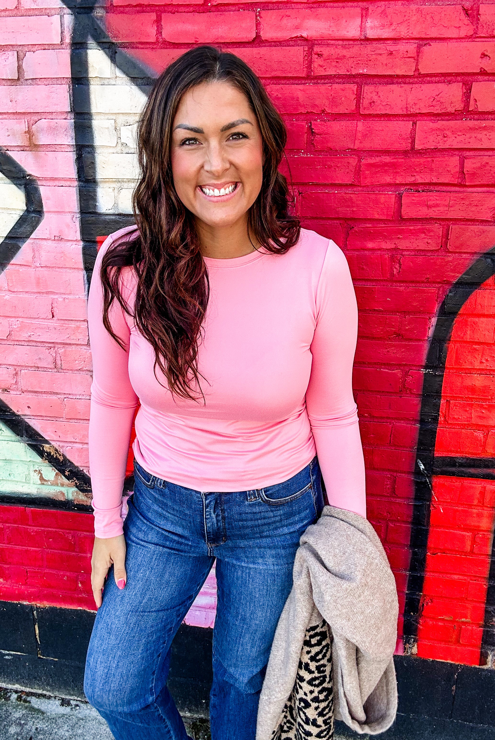 I Lose Control Top (S-3XL)-110 Long Sleeve-Zenana-Hello Friends Boutique-Woman's Fashion Boutique Located in Traverse City, MI