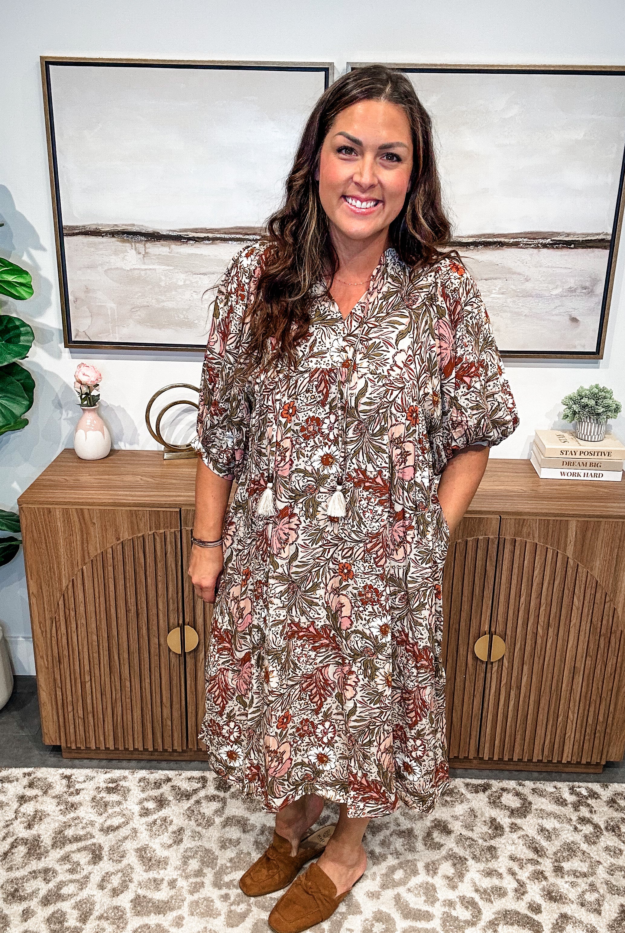 Sienna Bloom Boho Maxi Dress (S-3XL)-180 Dresses-Oddi-Hello Friends Boutique-Woman's Fashion Boutique Located in Traverse City, MI