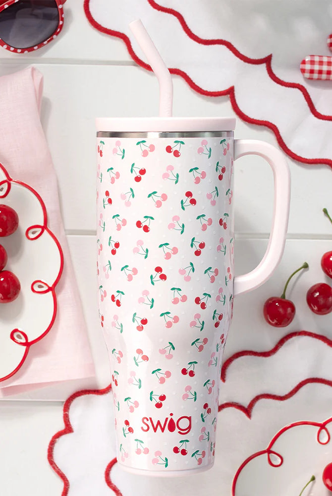 Cherry Pie Mega Mug 40oz-300 Treats/Gift-Swig Life-Hello Friends Boutique-Woman's Fashion Boutique Located in Traverse City, MI