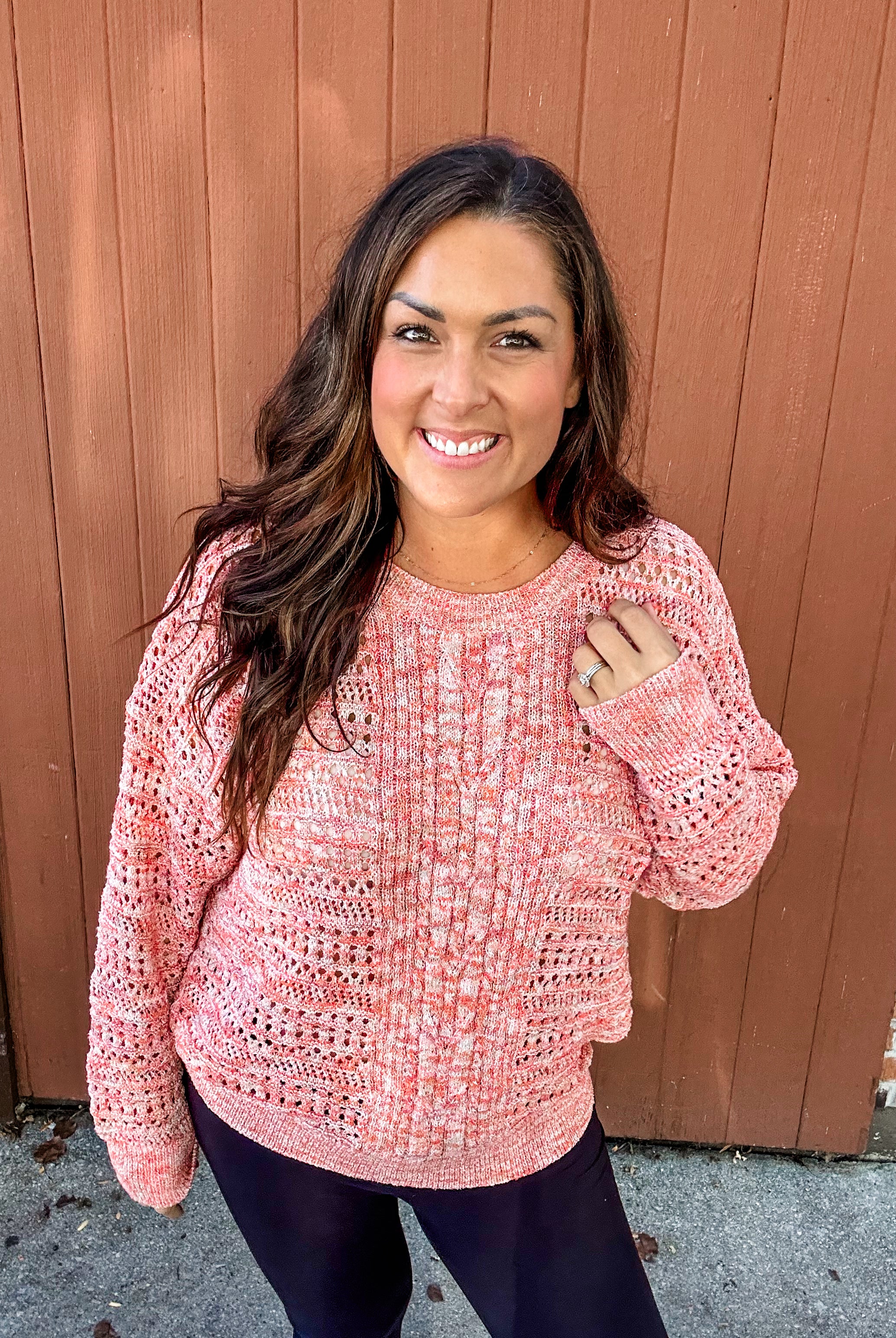 Threaded Vibes Top (S-L)-110 Long Sleeve-Easel-Hello Friends Boutique-Woman's Fashion Boutique Located in Traverse City, MI