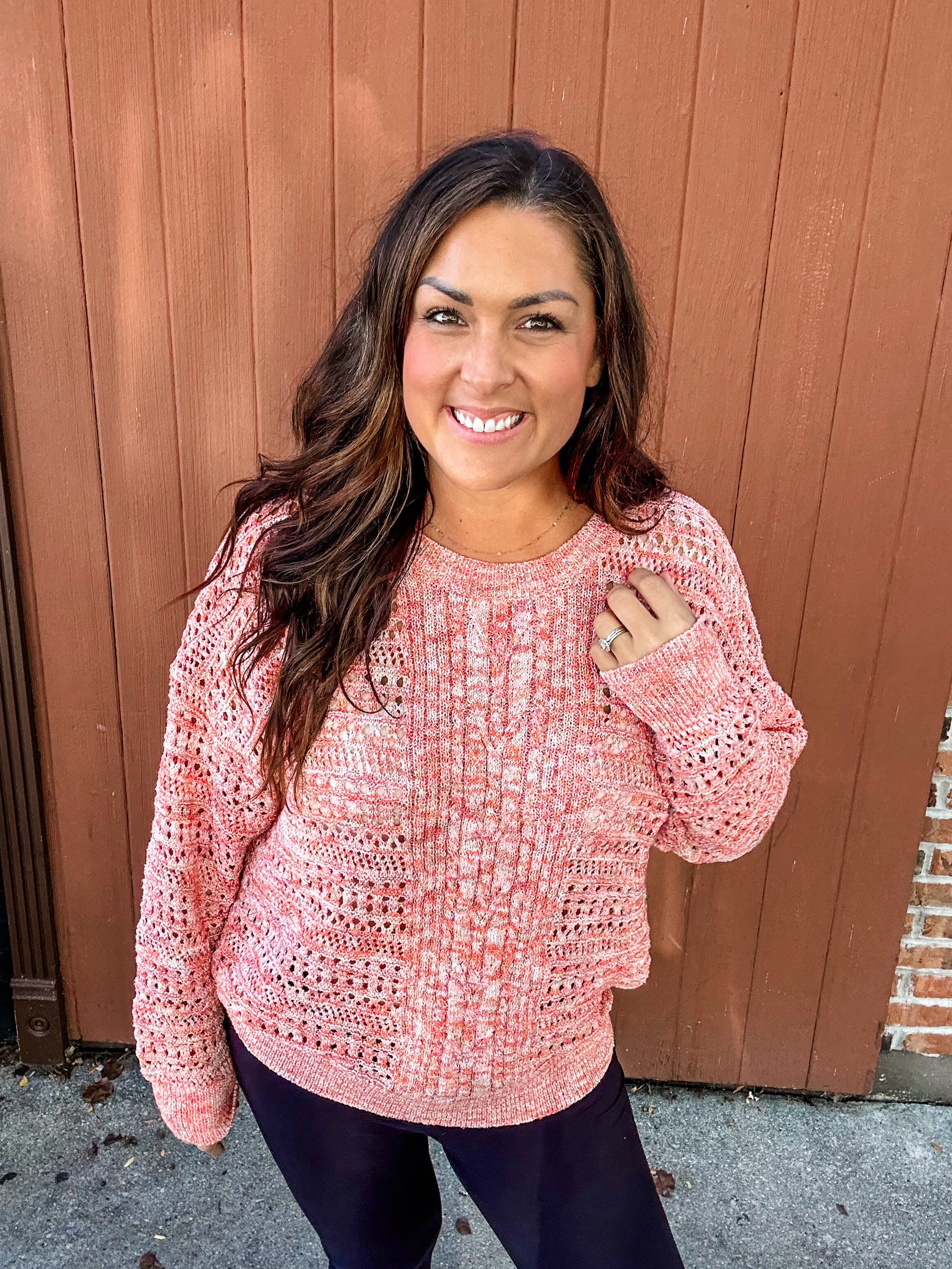 Threaded Vibes Top (S-L)-110 Long Sleeve-Easel-Hello Friends Boutique-Woman's Fashion Boutique Located in Traverse City, MI