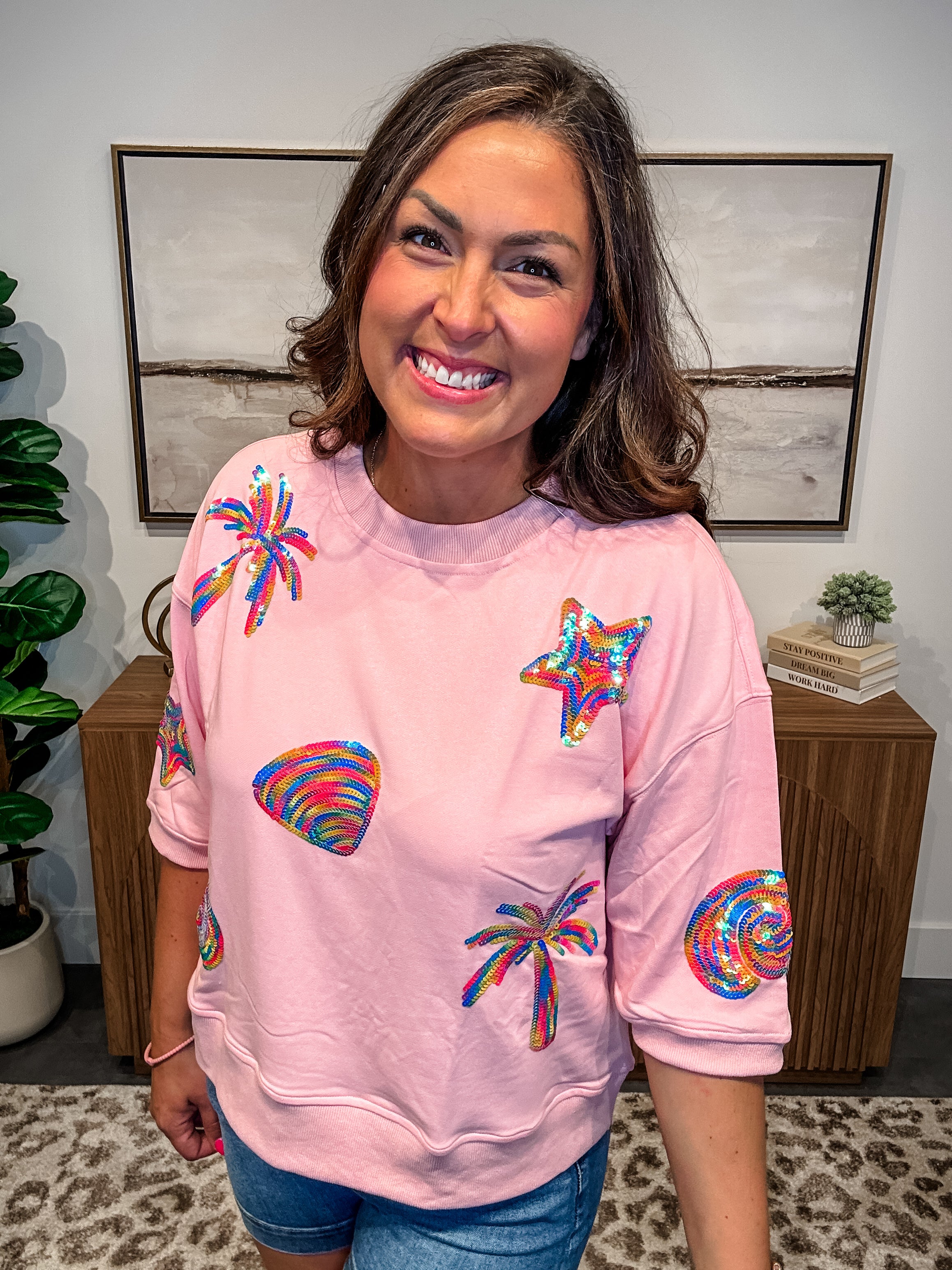 We Are The People Top and Bottoms (S-XL)-100 Short Sleeve-White Birch-Hello Friends Boutique-Woman's Fashion Boutique Located in Traverse City, MI