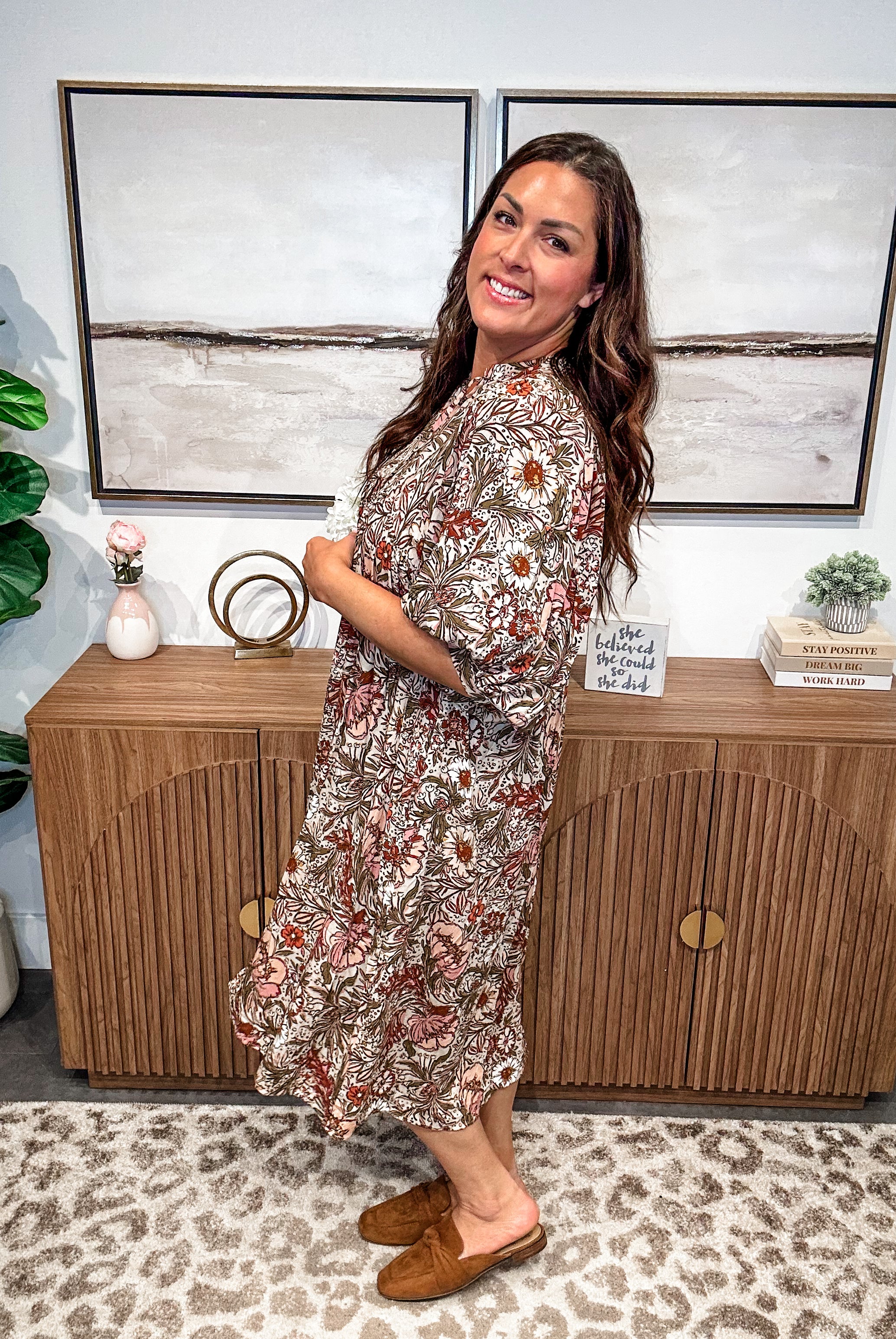 Sienna Bloom Boho Maxi Dress (S-3XL)-180 Dresses-Oddi-Hello Friends Boutique-Woman's Fashion Boutique Located in Traverse City, MI