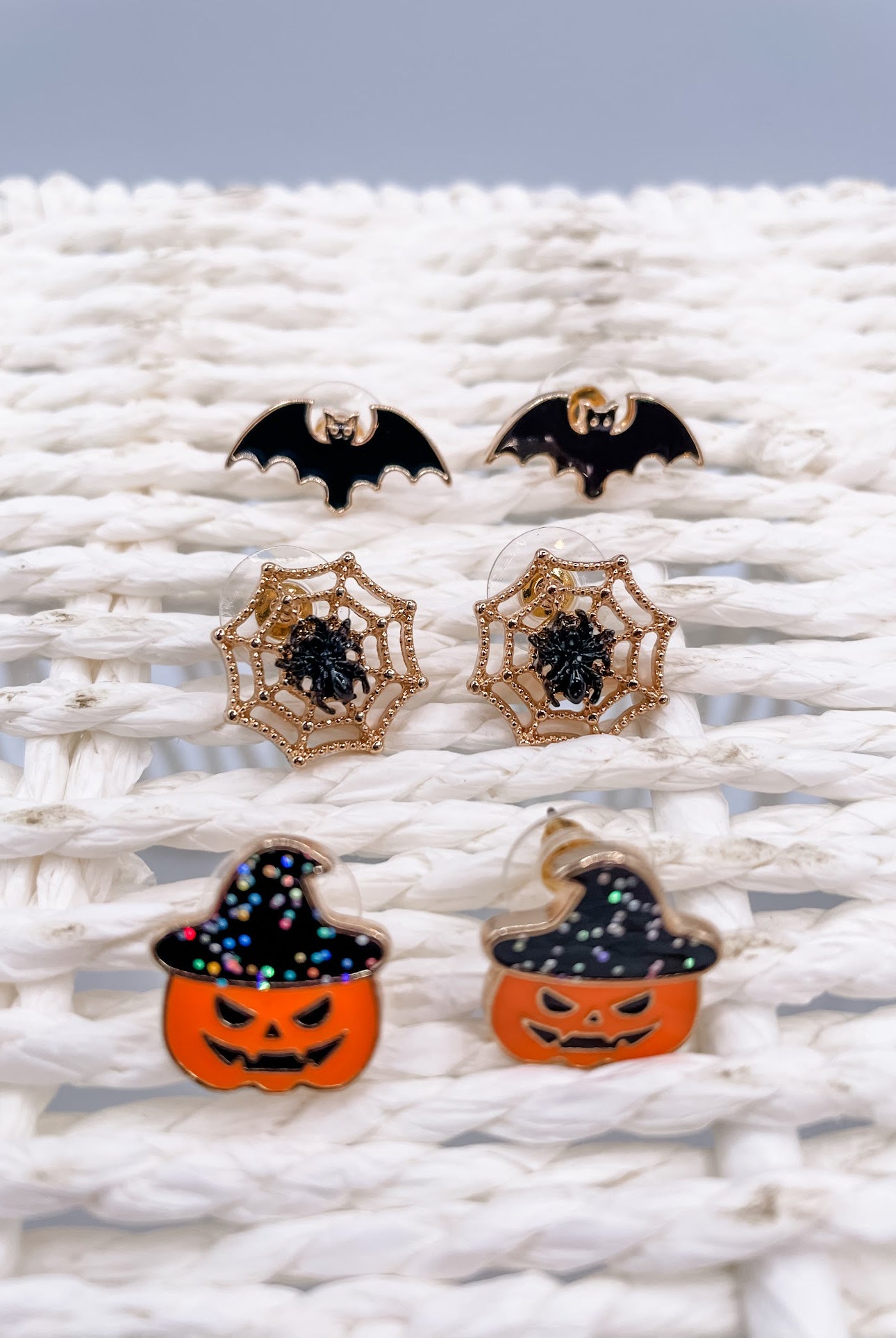 Mixed 3Pc Halloween Stud Earrings Set-240 Jewelry-Anarchy Street-Hello Friends Boutique-Woman's Fashion Boutique Located in Traverse City, MI