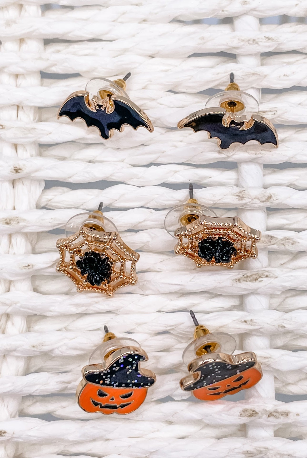 Mixed 3Pc Halloween Stud Earrings Set-240 Jewelry-Anarchy Street-Hello Friends Boutique-Woman's Fashion Boutique Located in Traverse City, MI