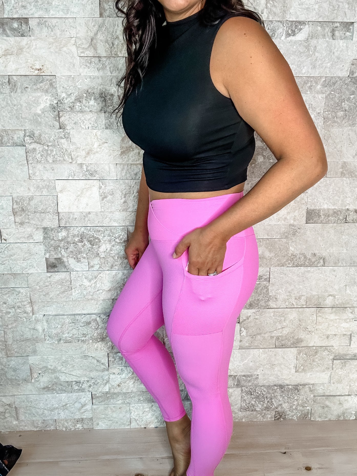 Molly Max Sculpt Diagonal Ribbed Leggings (S-3XL)-210 Leggings/Joggers-With Love, Molly-Hello Friends Boutique-Woman's Fashion Boutique Located in Traverse City, MI