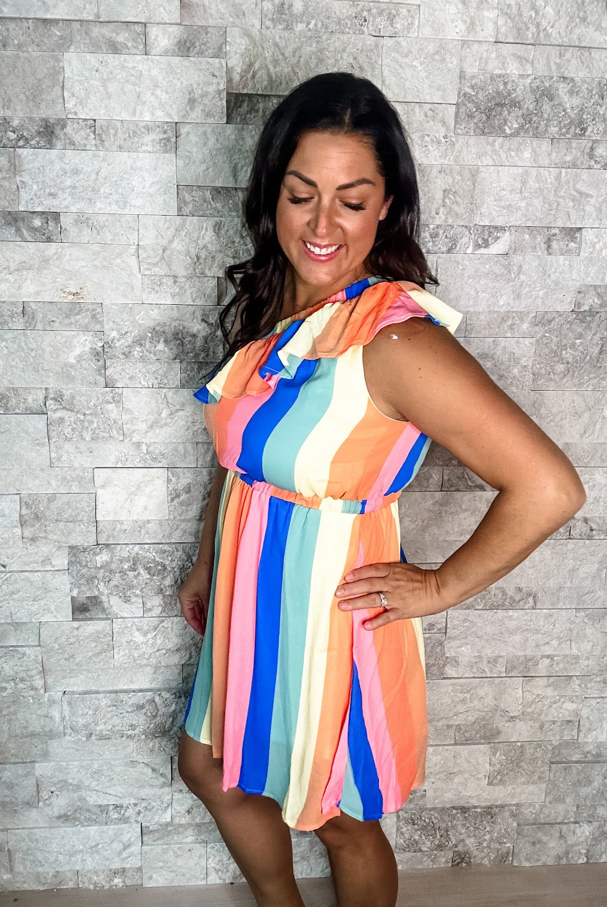 Double Shot Of Whiskey Dress (S-3XL)-180 Dresses-Andree By Unit-Hello Friends Boutique-Woman's Fashion Boutique Located in Traverse City, MI