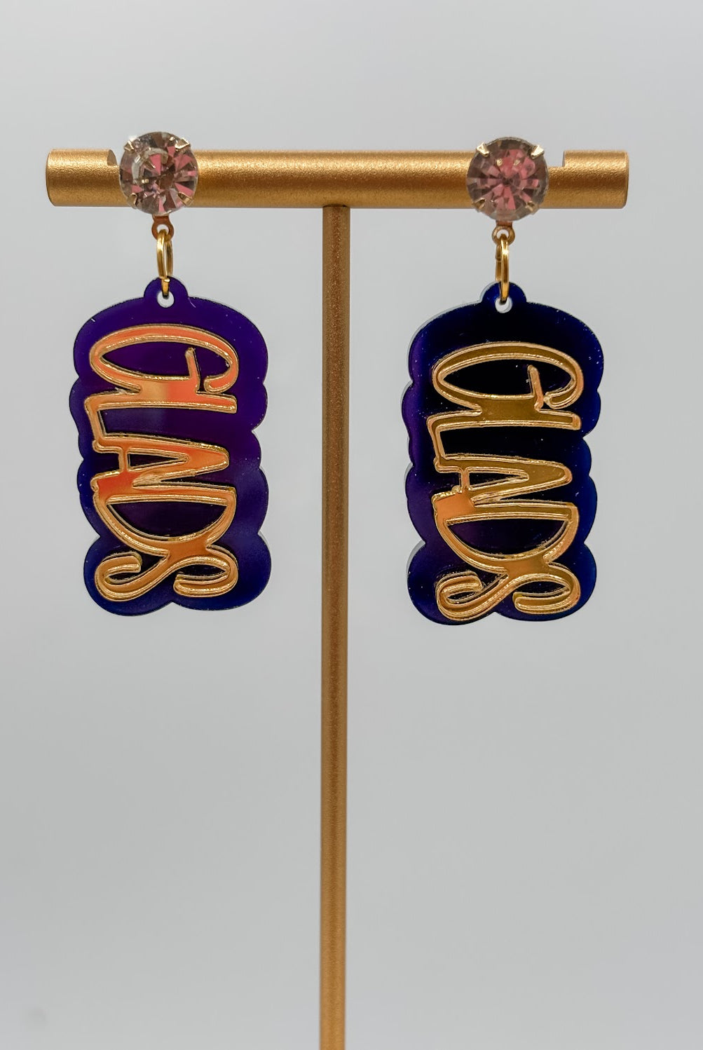 Glads Double Play Game Day Earrings-240 Jewelry-TLD Designs-Hello Friends Boutique-Woman's Fashion Boutique Located in Traverse City, MI
