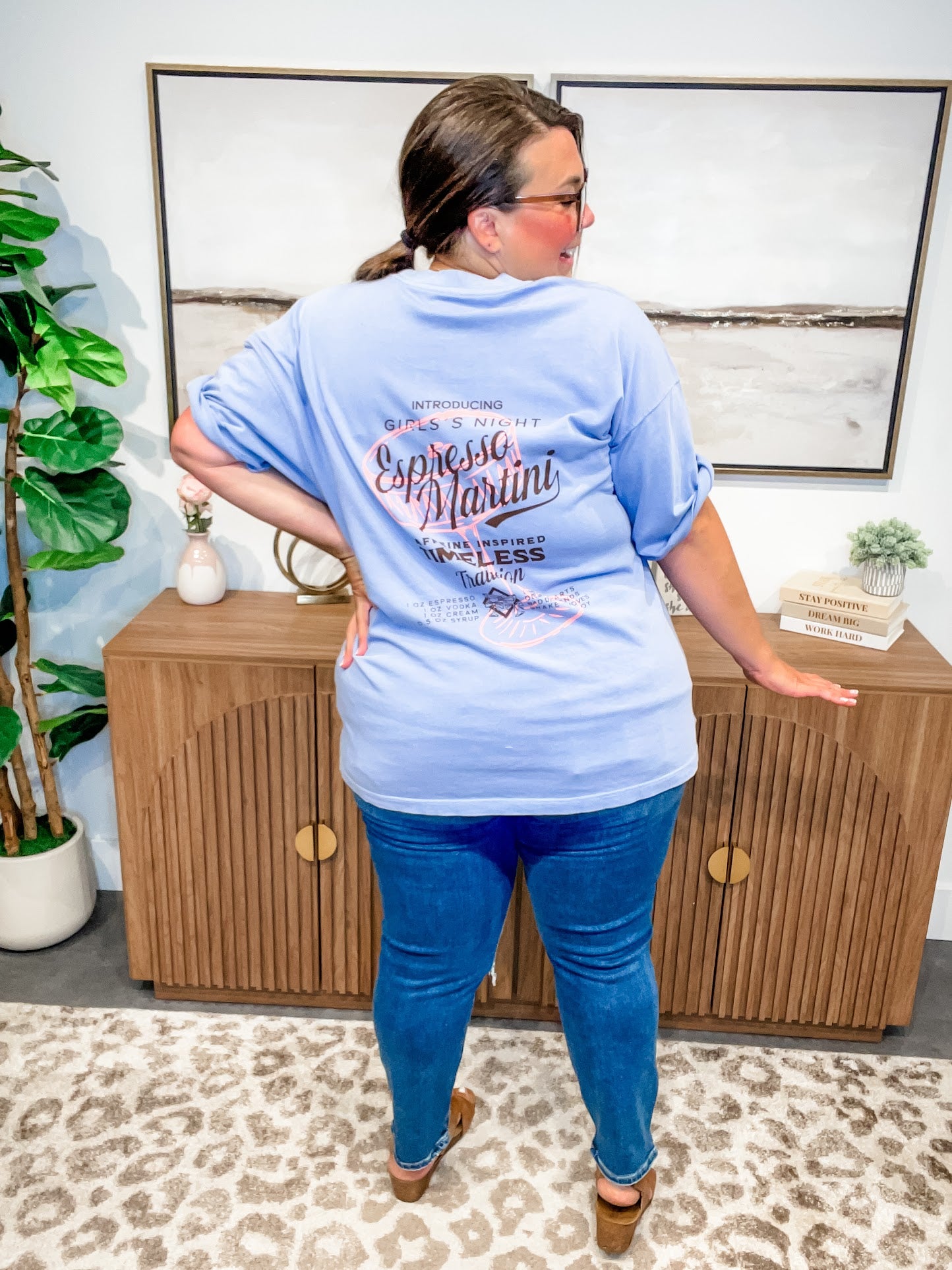 Espresso Martini Mock Tee (S-2XL)-130 Graphic Tees-Southern Bliss Company-Hello Friends Boutique-Woman's Fashion Boutique Located in Traverse City, MI