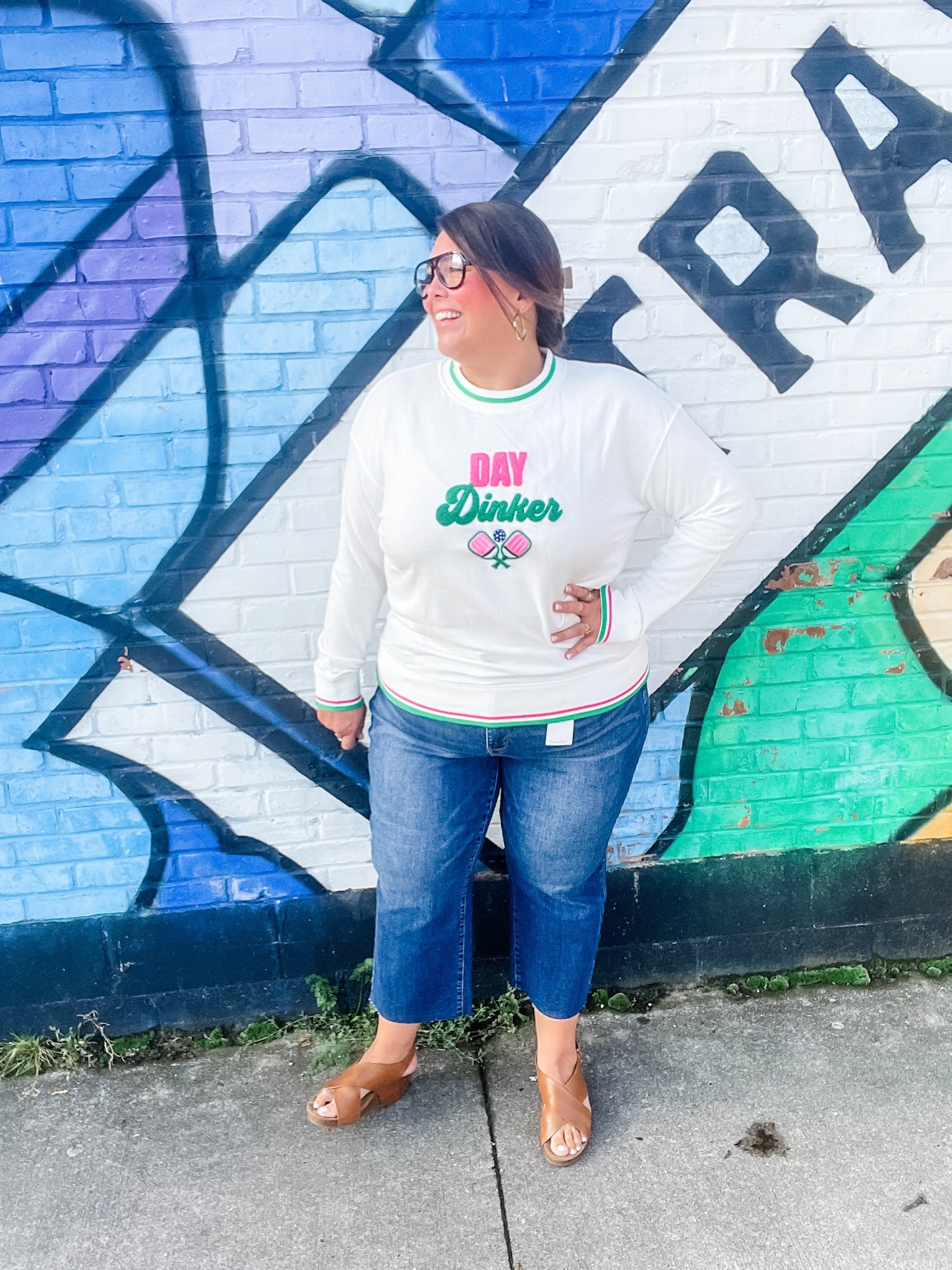 Day Dinker Classic Sweatshirt (S-XL)-130 Graphic Tees-Shiraleah-Hello Friends Boutique-Woman's Fashion Boutique Located in Traverse City, MI