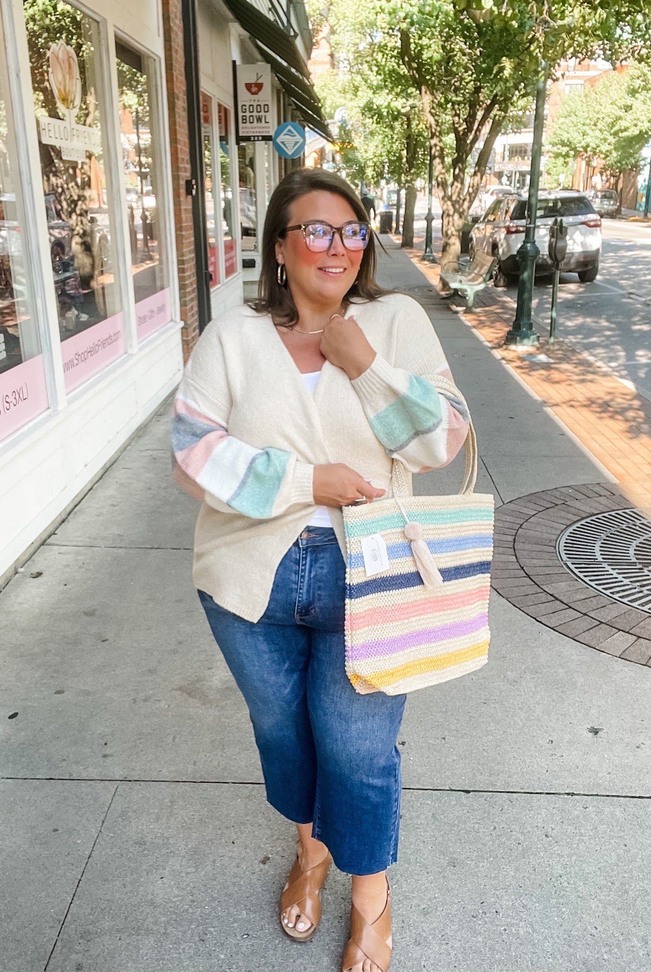 The Cozy Contrast Cardigan (S/M-2X/3X)-160 Cardigans/Kimonos-COZY CO-Hello Friends Boutique-Woman's Fashion Boutique Located in Traverse City, MI