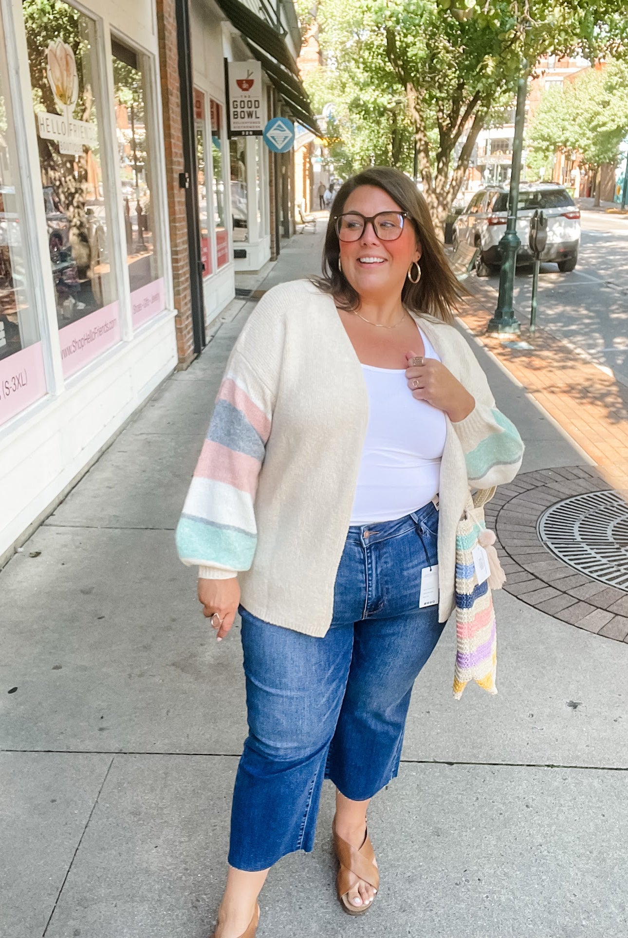 The Cozy Contrast Cardigan (S/M-2X/3X)-160 Cardigans/Kimonos-COZY CO-Hello Friends Boutique-Woman's Fashion Boutique Located in Traverse City, MI
