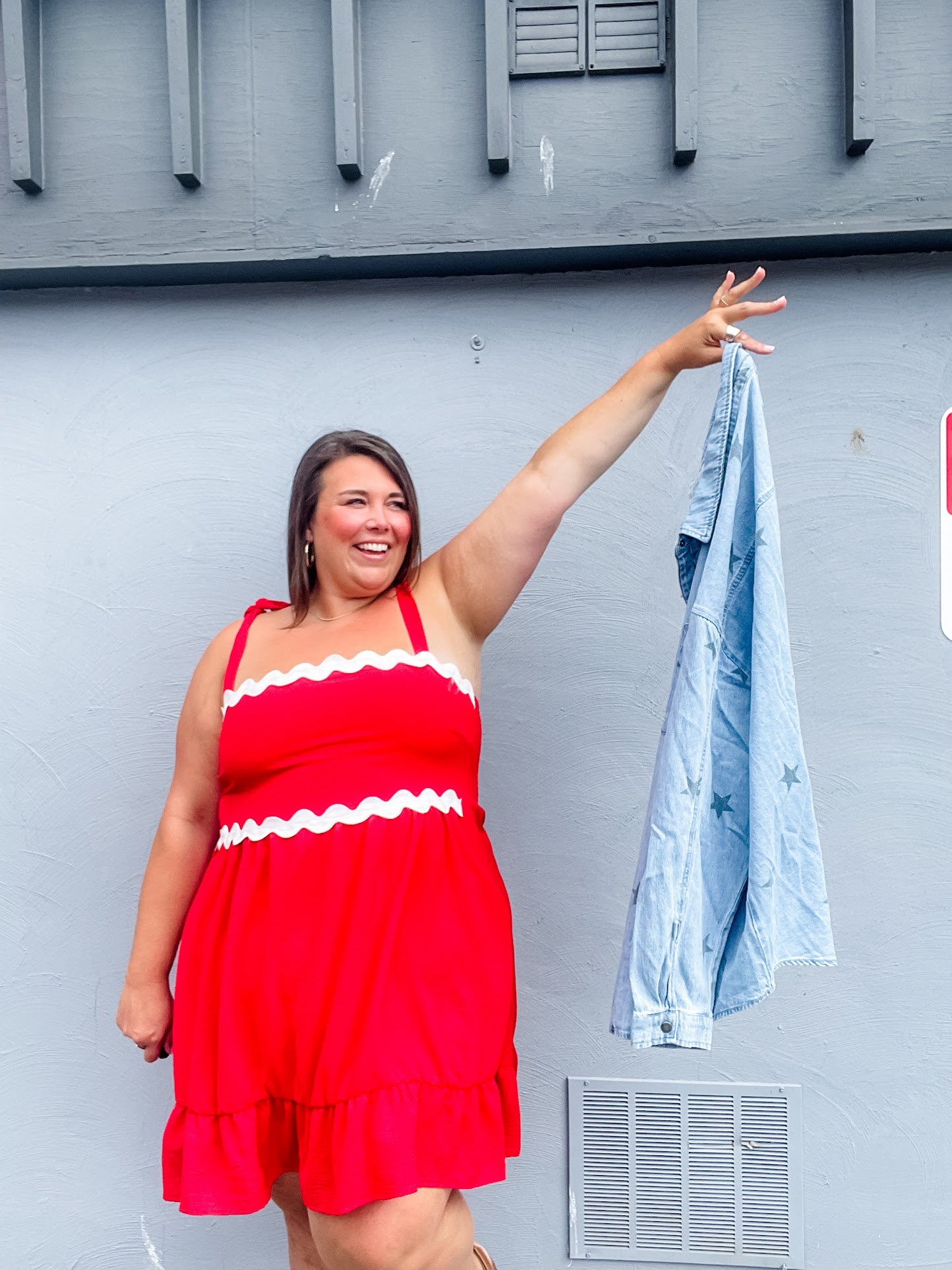 Cherry Ribbon Daydress (S-3XL)-180 Dresses-KORI-Hello Friends Boutique-Woman's Fashion Boutique Located in Traverse City, MI