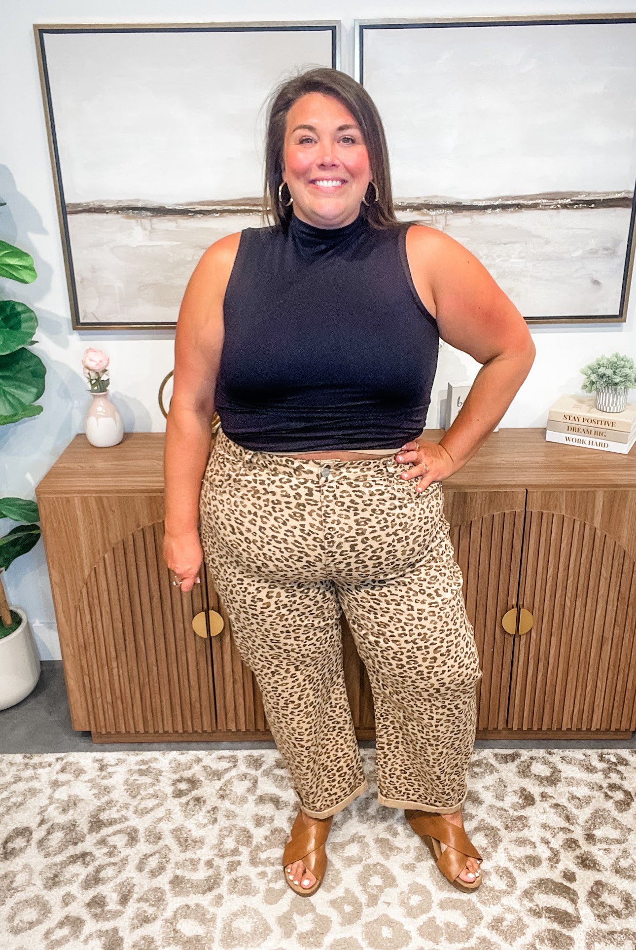 Wild Streak High-Rise Crop Barrel Jeans (0-15, 1X-3X)-200 Denim-RISEN-Hello Friends Boutique-Woman's Fashion Boutique Located in Traverse City, MI