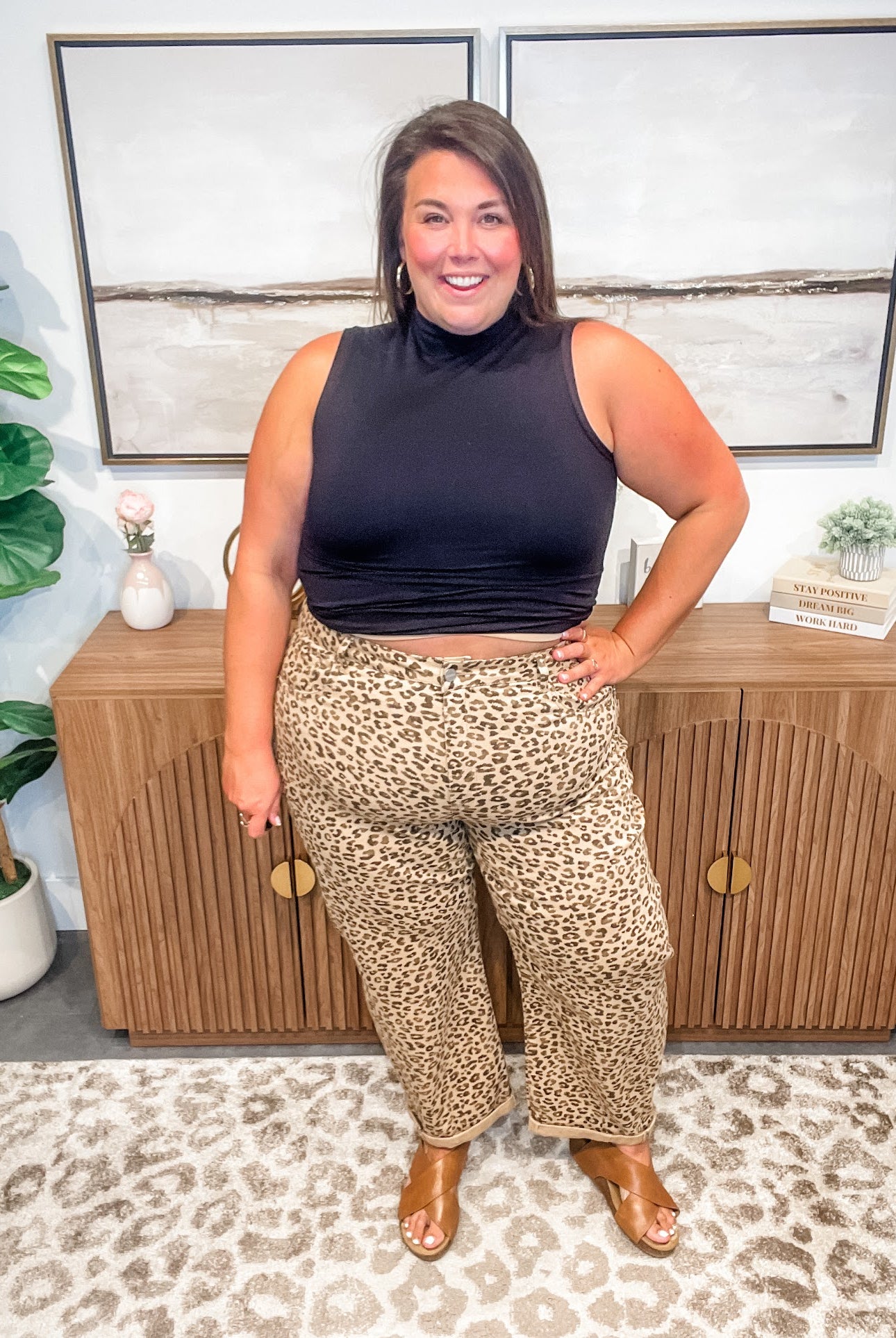 Wild Streak High-Rise Crop Barrel Jeans (0-15, 1X-3X)-200 Denim-RISEN-Hello Friends Boutique-Woman's Fashion Boutique Located in Traverse City, MI