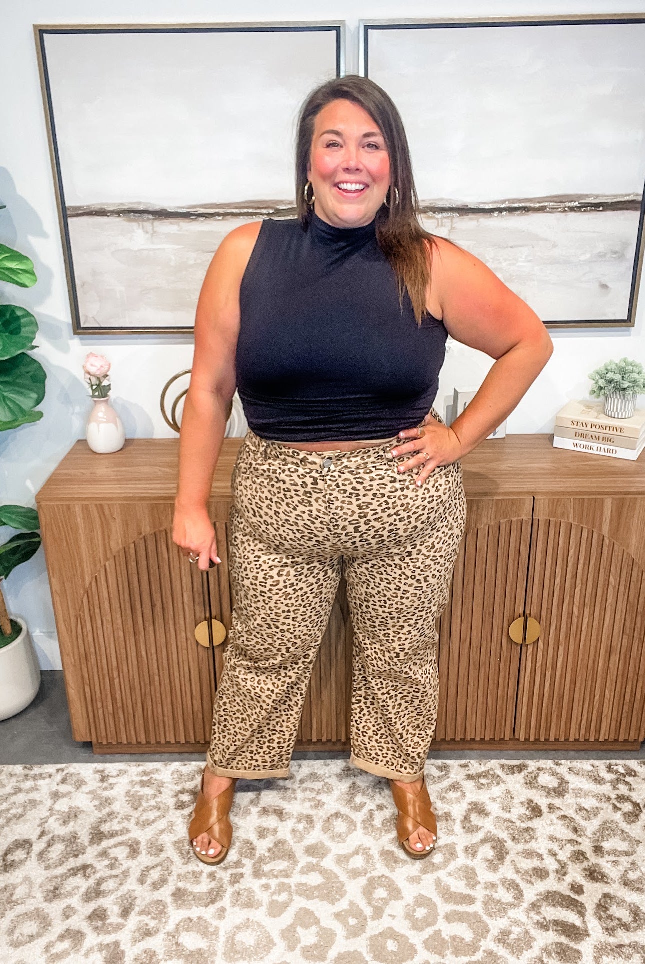 Wild Streak High-Rise Crop Barrel Jeans (0-15, 1X-3X)-200 Denim-RISEN-Hello Friends Boutique-Woman's Fashion Boutique Located in Traverse City, MI