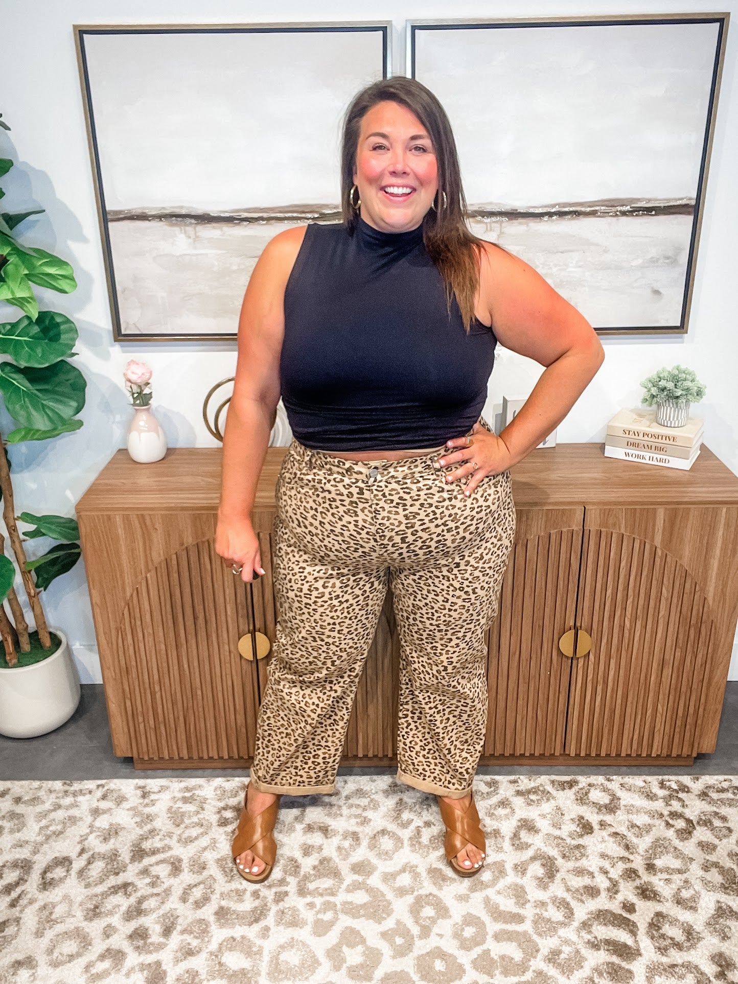 Wild Streak High-Rise Crop Barrel Jeans (0-15, 1X-3X)-200 Denim-RISEN-Hello Friends Boutique-Woman's Fashion Boutique Located in Traverse City, MI