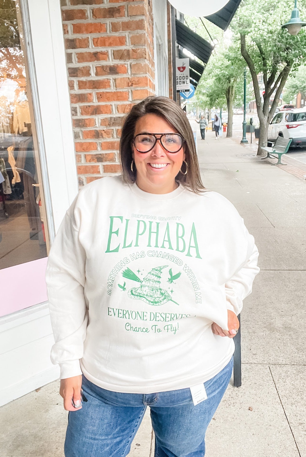 Elphaba OR Glinda Youth (XS-XL) & Adult Sweatshirt (S-2XL)-150 Sweatshirts/Hoodies-Poppy & Pine-Hello Friends Boutique-Woman's Fashion Boutique Located in Traverse City, MI