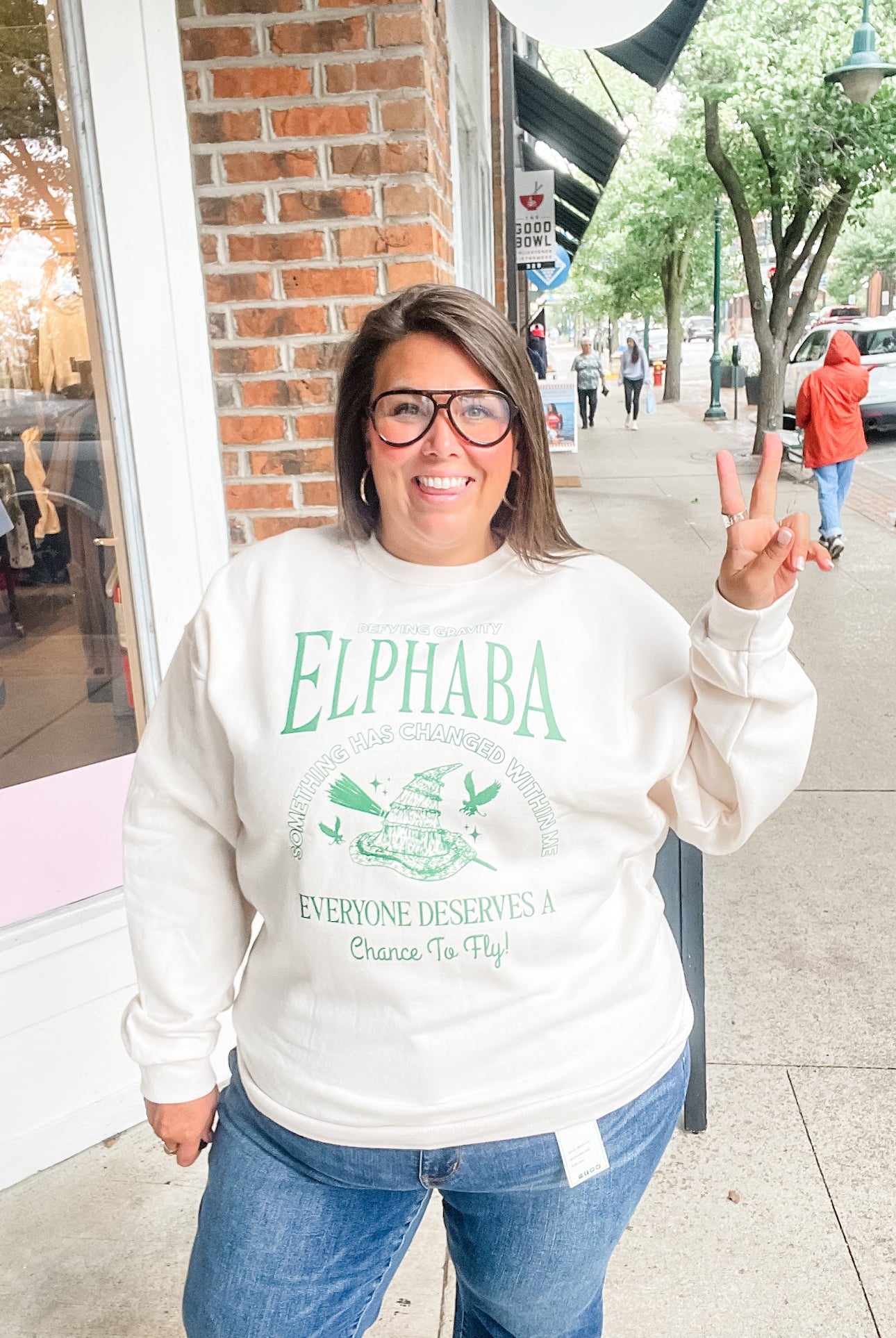 Elphaba OR Glinda Youth (XS-XL) & Adult Sweatshirt (S-2XL)-150 Sweatshirts/Hoodies-Poppy & Pine-Hello Friends Boutique-Woman's Fashion Boutique Located in Traverse City, MI