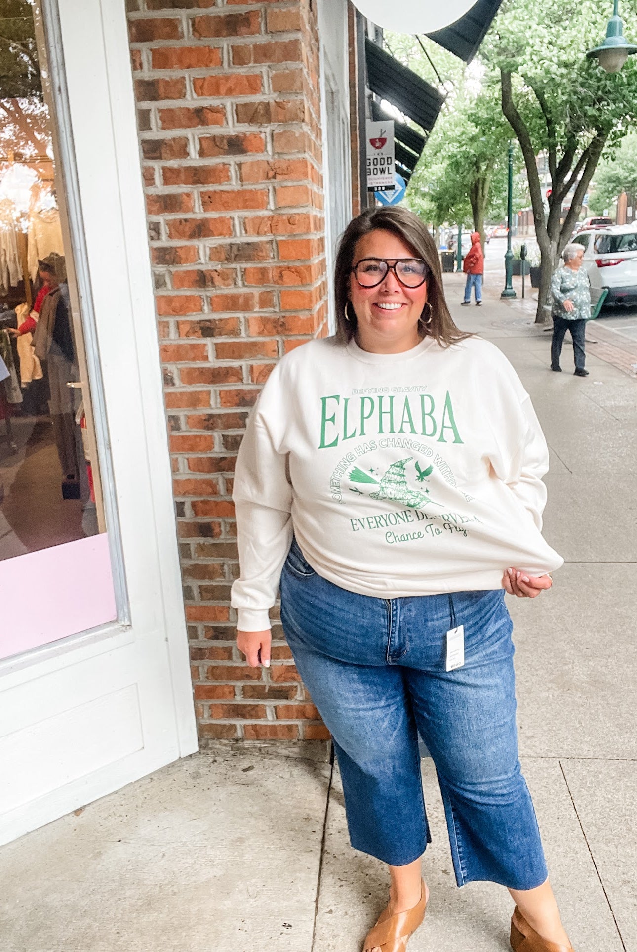 Elphaba OR Glinda Youth (XS-XL) & Adult Sweatshirt (S-2XL)-150 Sweatshirts/Hoodies-Poppy & Pine-Hello Friends Boutique-Woman's Fashion Boutique Located in Traverse City, MI