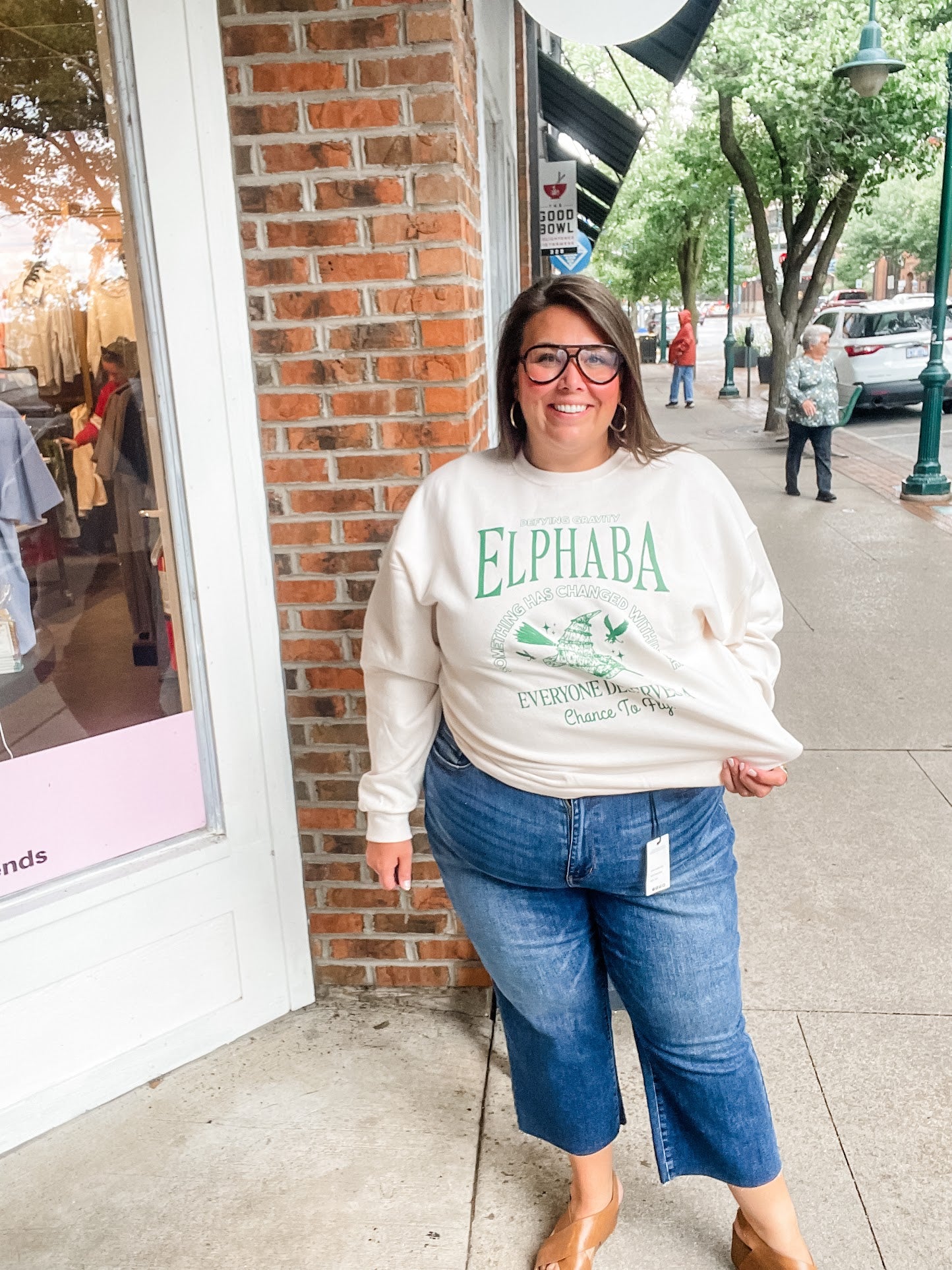 Elphaba OR Glinda Youth (XS-XL) & Adult Sweatshirt (S-2XL)-150 Sweatshirts/Hoodies-Poppy & Pine-Hello Friends Boutique-Woman's Fashion Boutique Located in Traverse City, MI