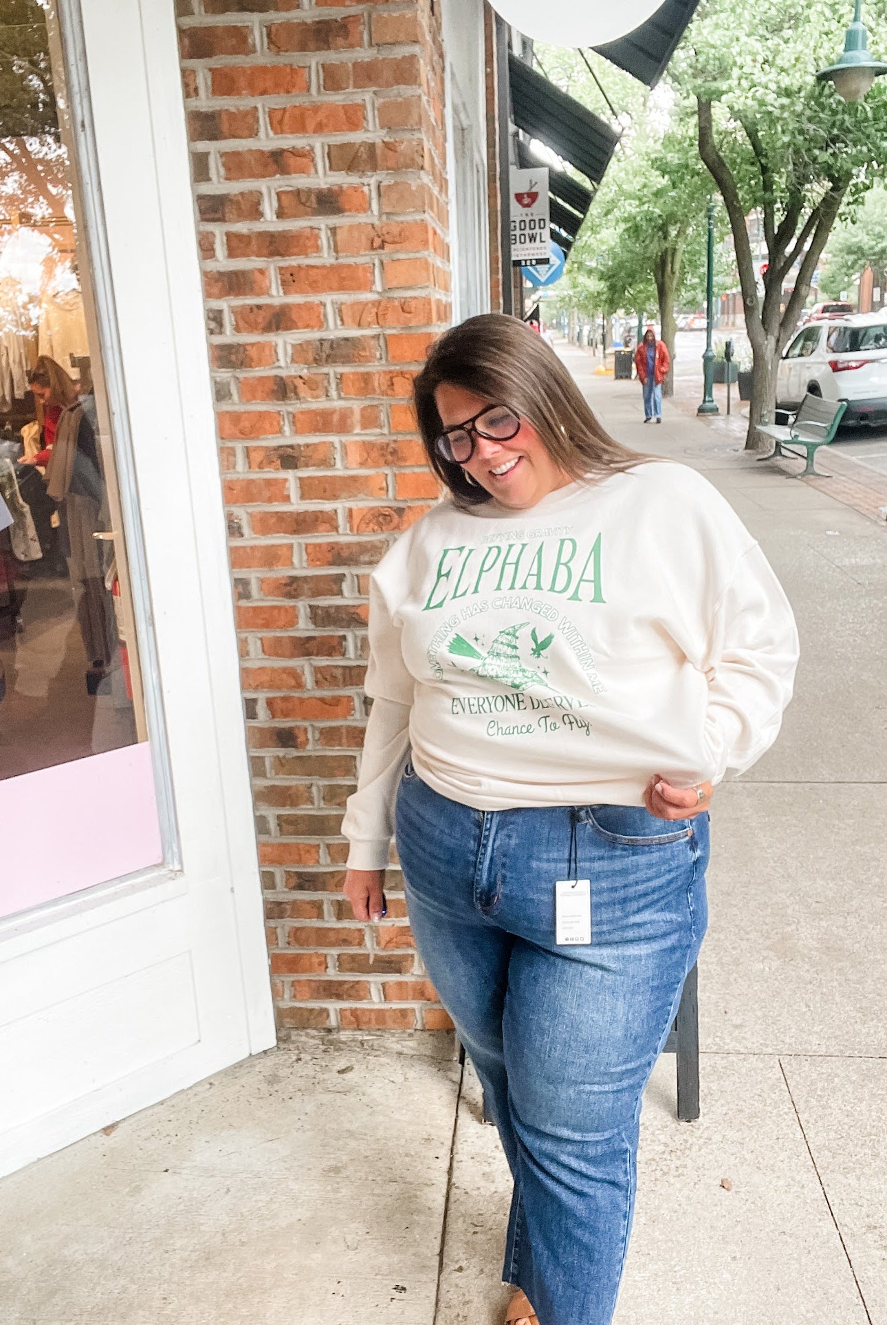 Elphaba OR Glinda Youth (XS-XL) & Adult Sweatshirt (S-2XL)-150 Sweatshirts/Hoodies-Poppy & Pine-Hello Friends Boutique-Woman's Fashion Boutique Located in Traverse City, MI