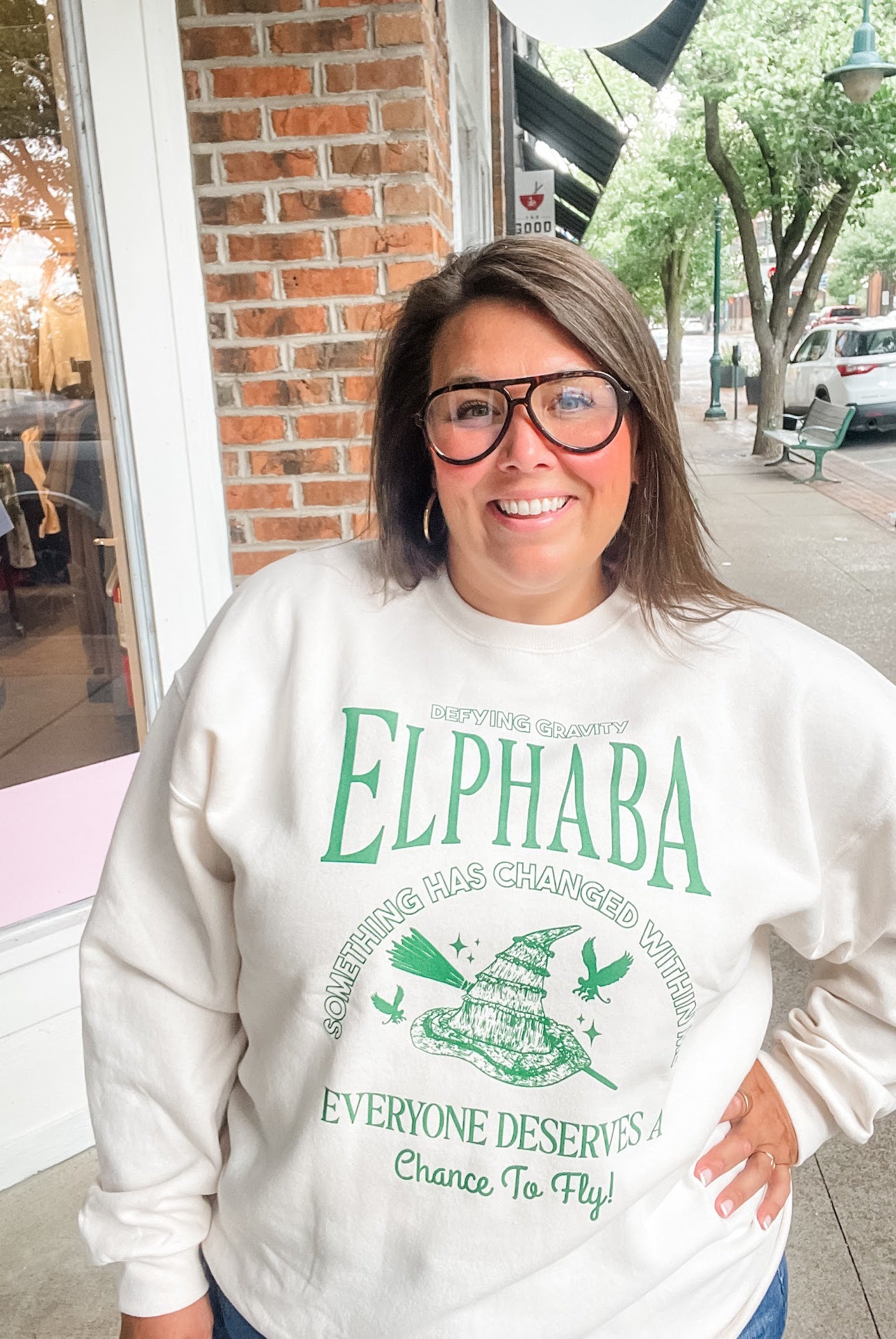 Elphaba OR Glinda Youth (XS-XL) & Adult Sweatshirt (S-2XL)-150 Sweatshirts/Hoodies-Poppy & Pine-Hello Friends Boutique-Woman's Fashion Boutique Located in Traverse City, MI