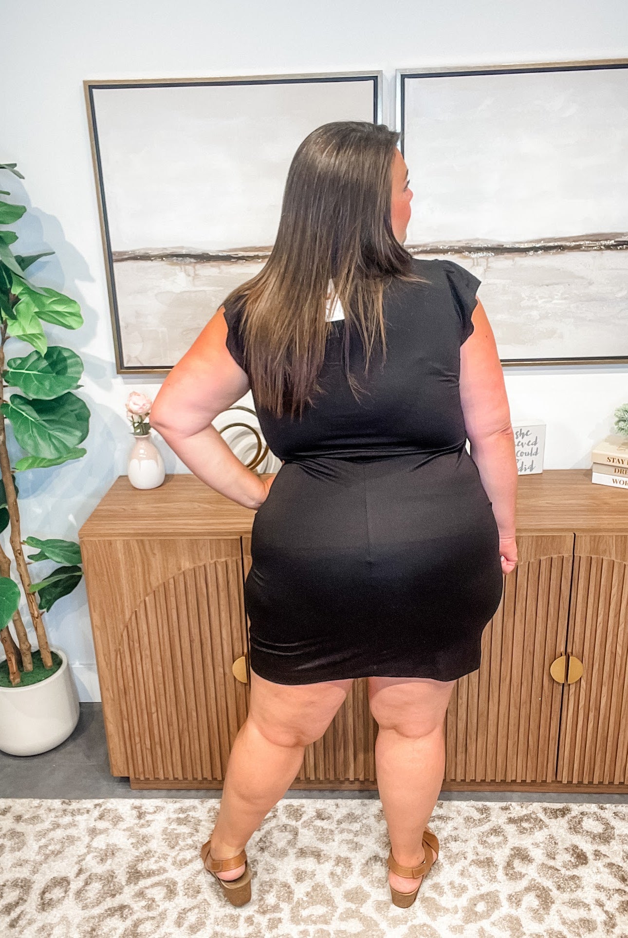 The Little Black Ruffle Dress (S-XL)-180 Dresses-Staccato-Hello Friends Boutique-Woman's Fashion Boutique Located in Traverse City, MI