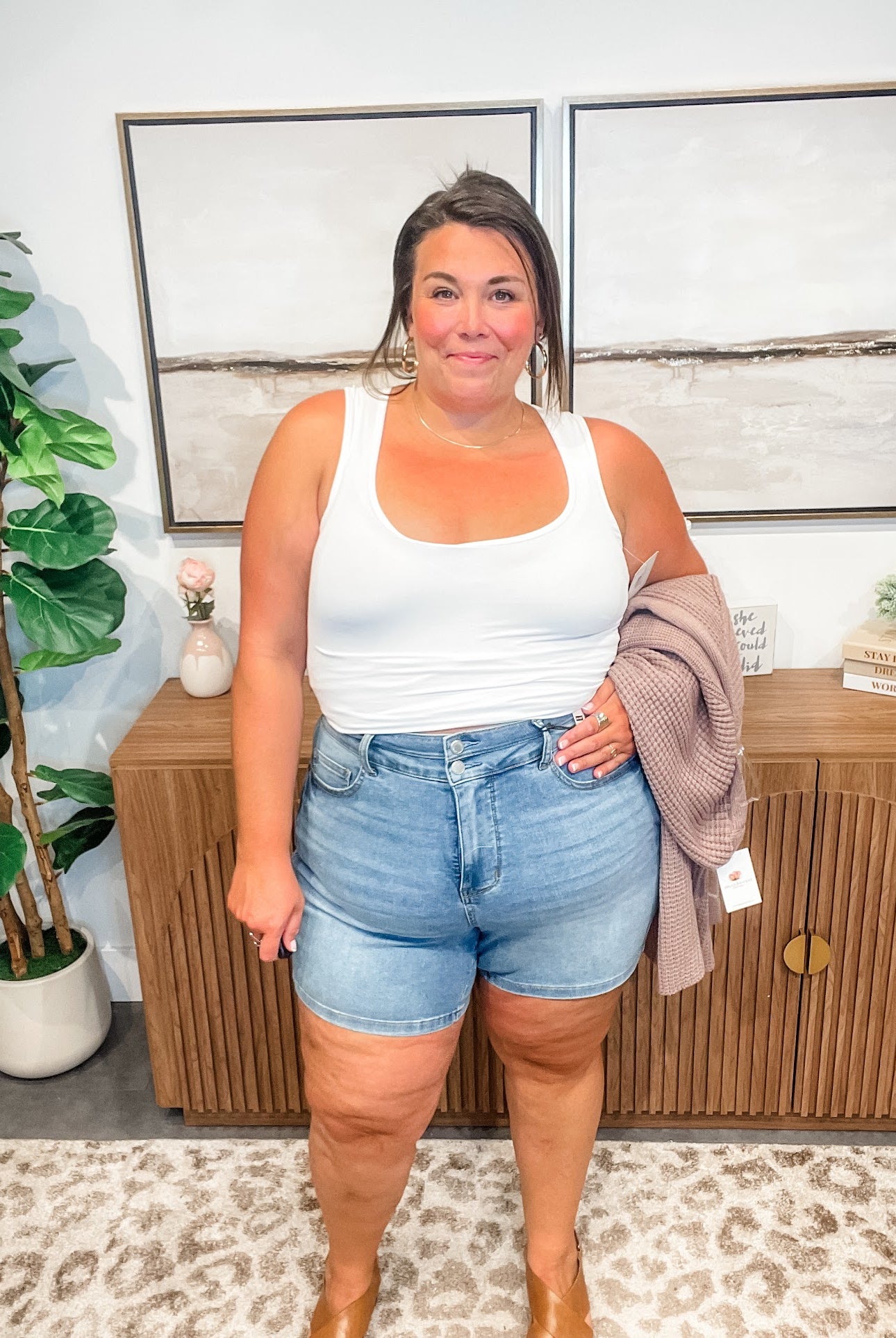 Record Setter Shorts (S-3XL) - SAVE SPRING-200 Denim-Judy Blue-Hello Friends Boutique-Woman's Fashion Boutique Located in Traverse City, MI