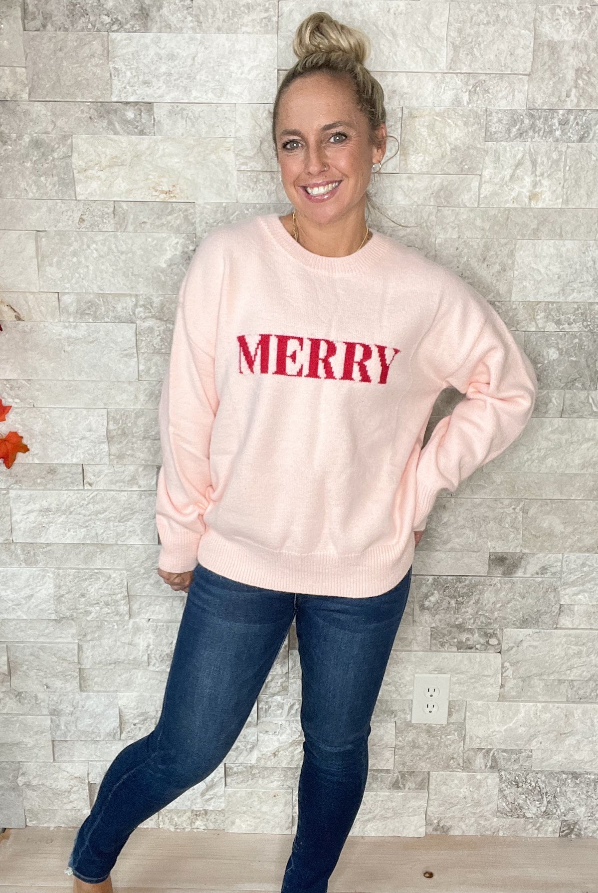 Very Merry Sweater (S-L)-140 Sweaters-GILLI-Hello Friends Boutique-Woman's Fashion Boutique Located in Traverse City, MI