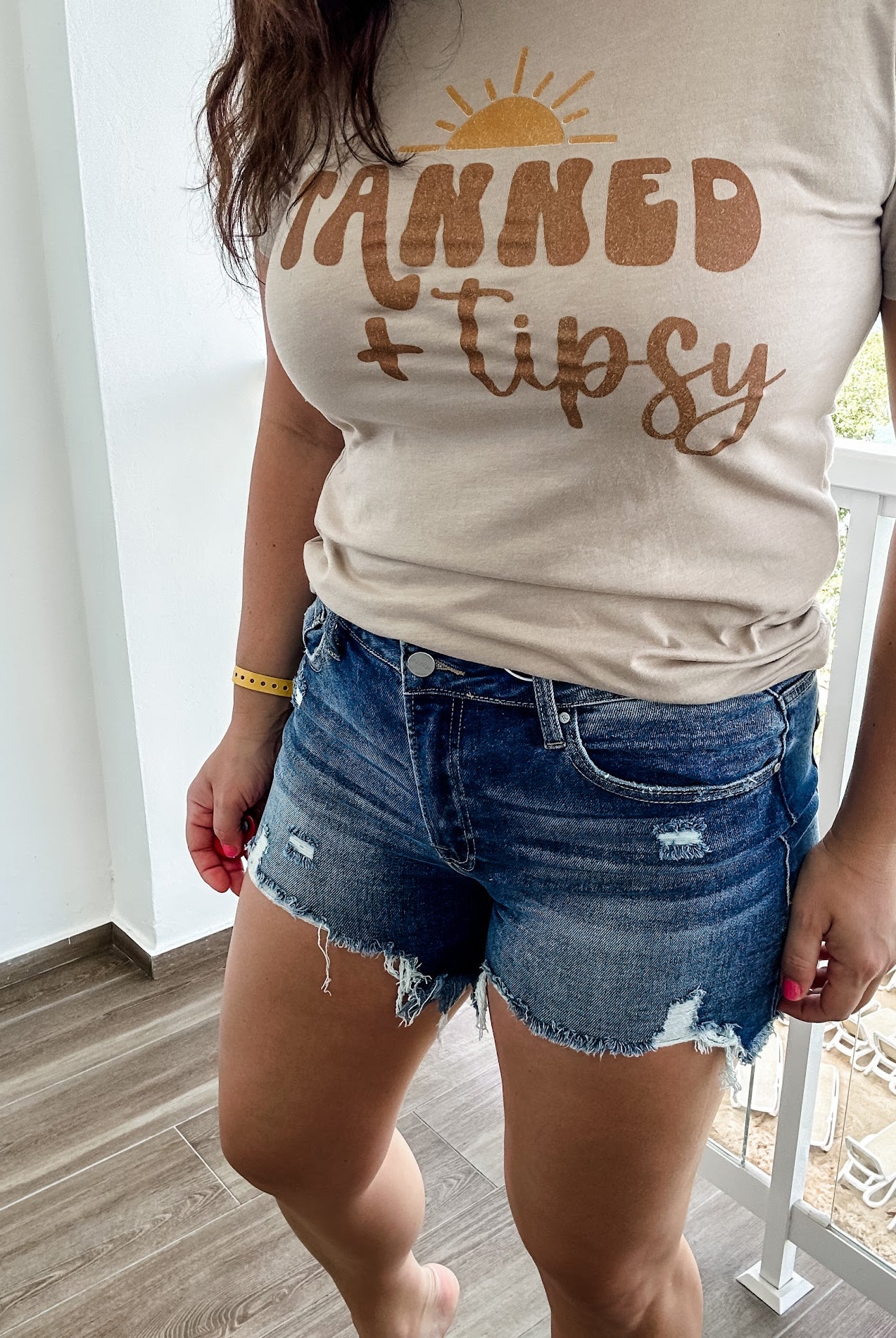 Can't Stay Away Denim Shorts (S-3XL)-220 Shorts/Skirts/Skorts-RISEN-Hello Friends Boutique-Woman's Fashion Boutique Located in Traverse City, MI