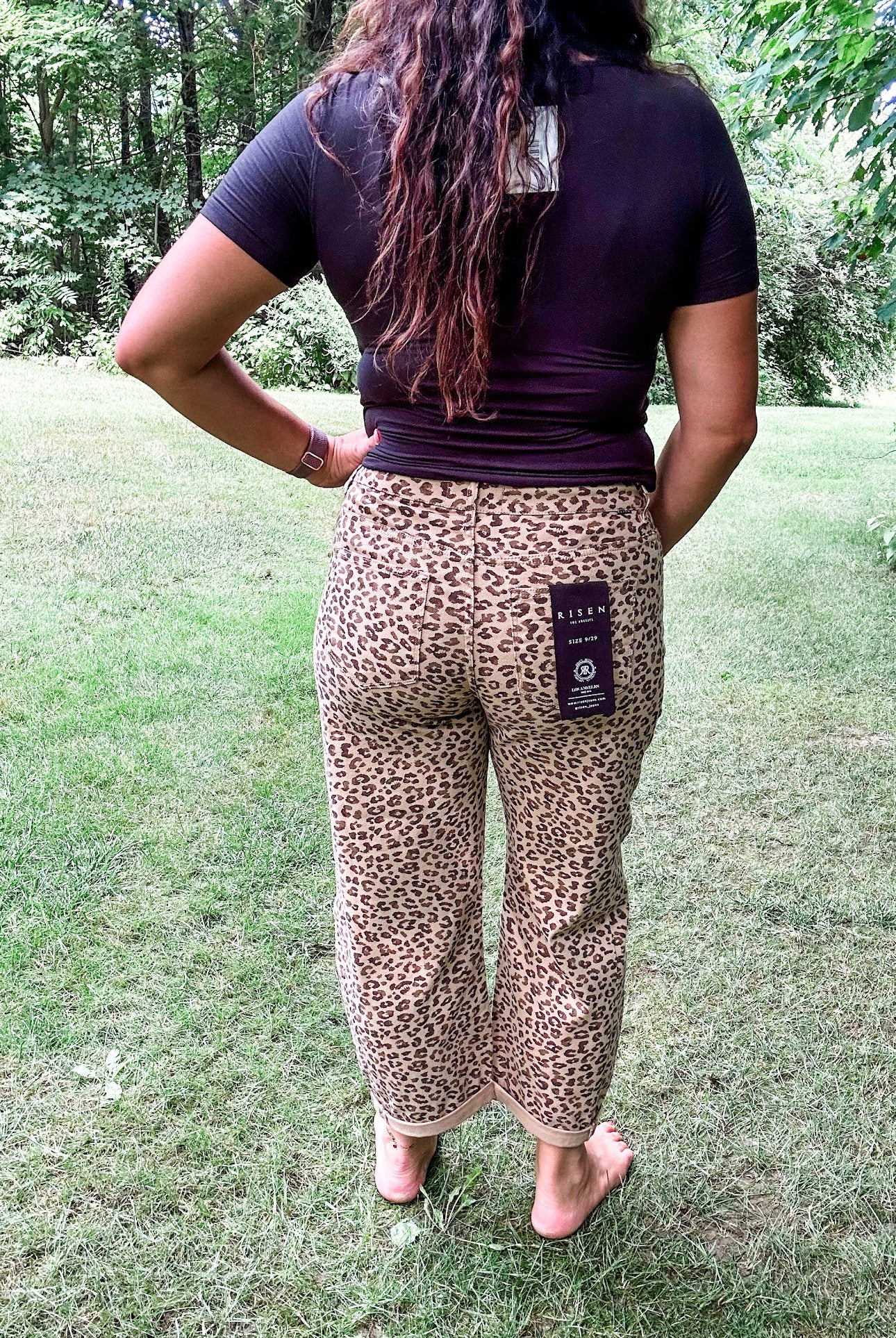 Wild Streak High-Rise Crop Barrel Jeans (0-15, 1X-3X)-200 Denim-RISEN-Hello Friends Boutique-Woman's Fashion Boutique Located in Traverse City, MI