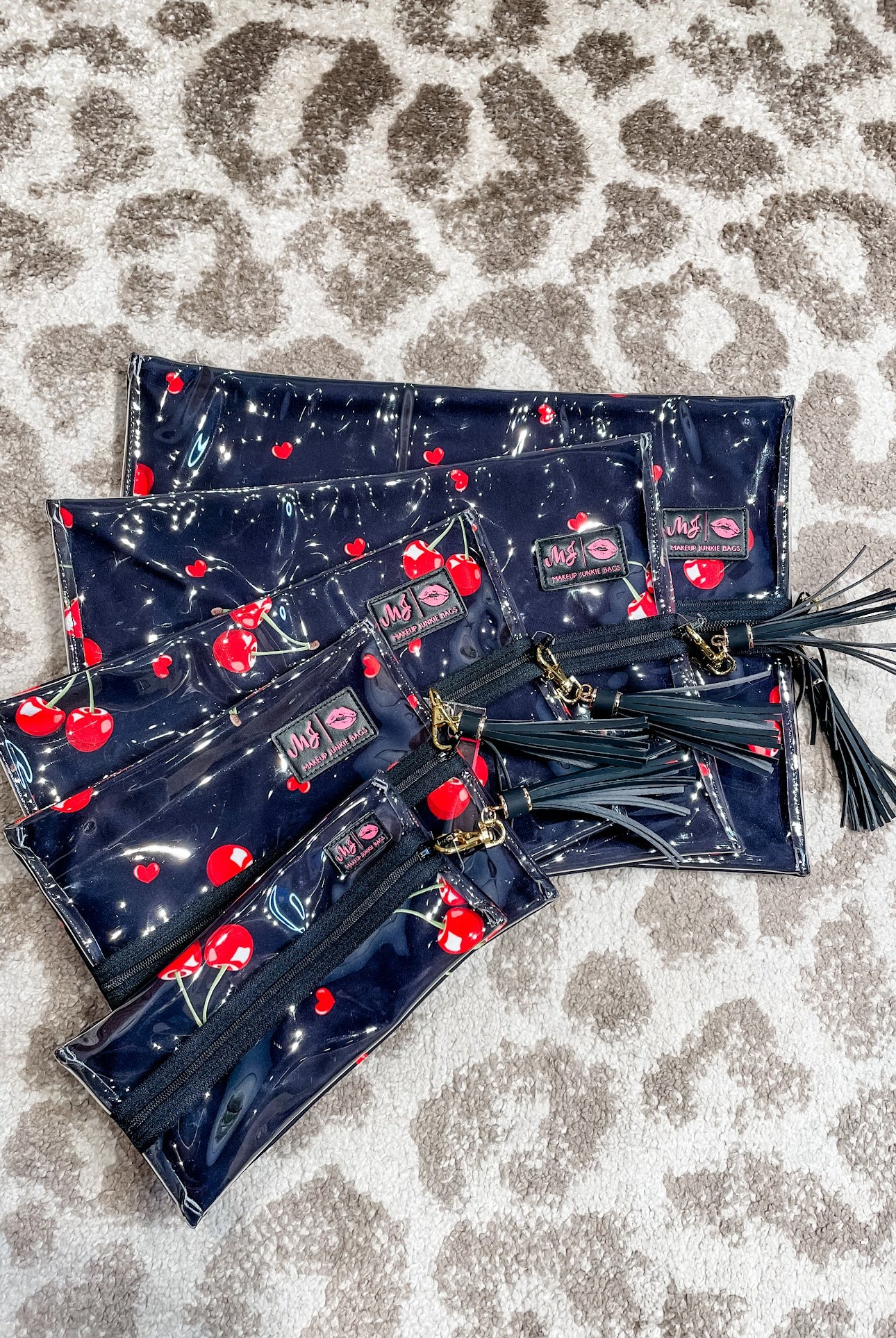 Cherry on Top MakeUp Junkie Bag-260 Bags-Makeup Junkie Bags-Hello Friends Boutique-Woman's Fashion Boutique Located in Traverse City, MI