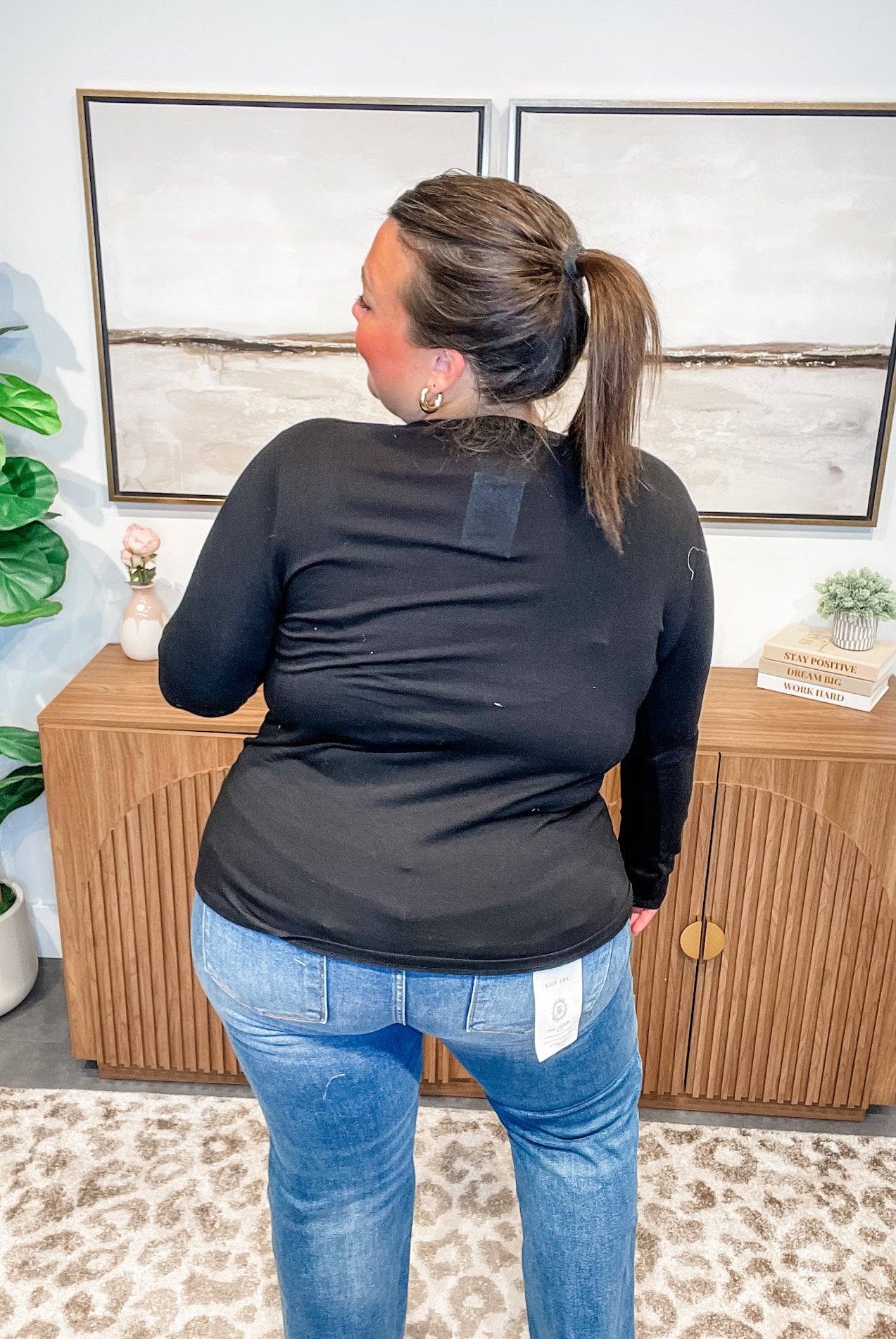 Sunday Stroll Top (S-3XL)-110 Long Sleeves-Zenana-Hello Friends Boutique-Woman's Fashion Boutique Located in Traverse City, MI