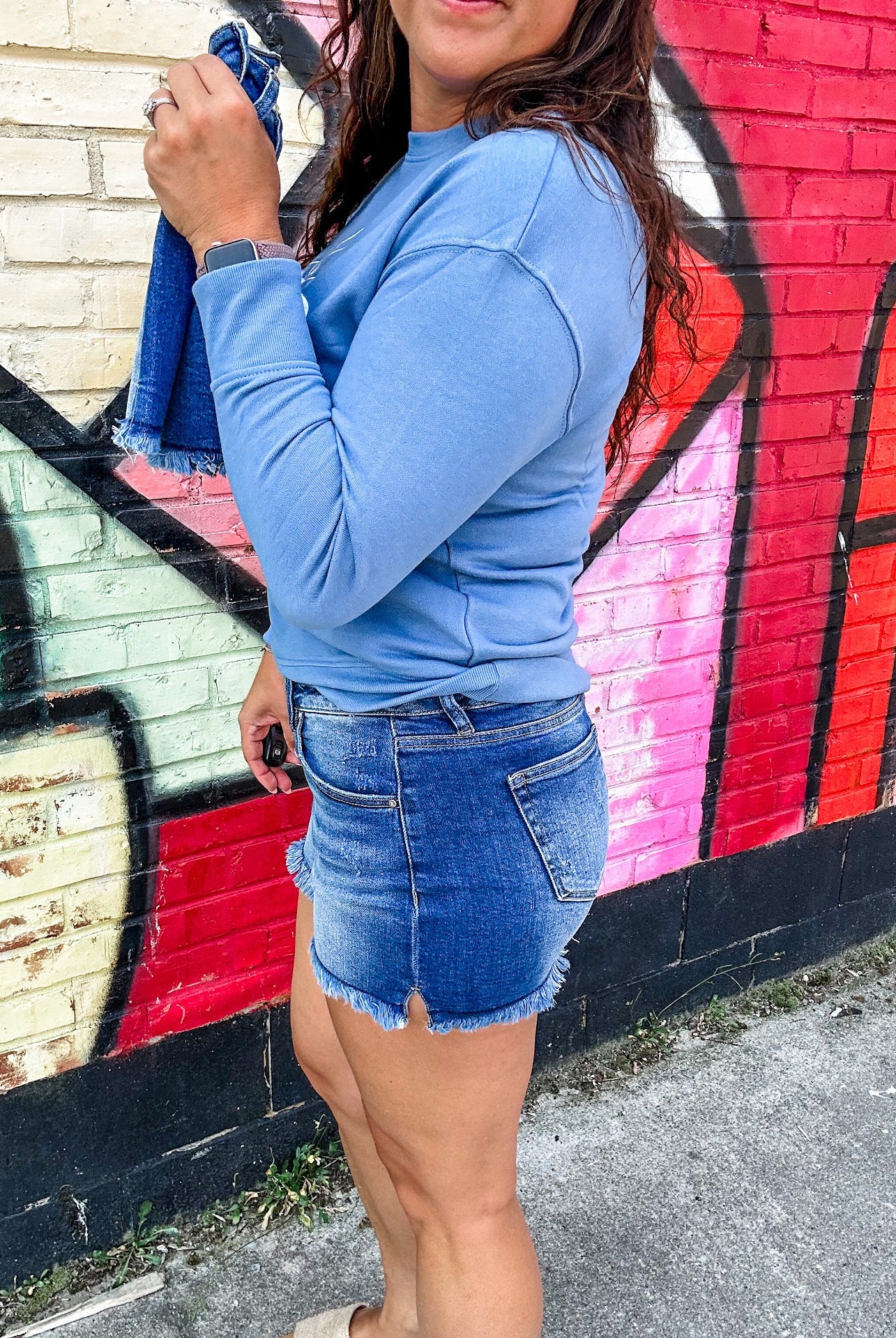 Rebel Rise Frayed Shorts (S-3XL) - SAVE SPRING-220 Shorts/Skirts/Skorts-RISEN-Hello Friends Boutique-Woman's Fashion Boutique Located in Traverse City, MI