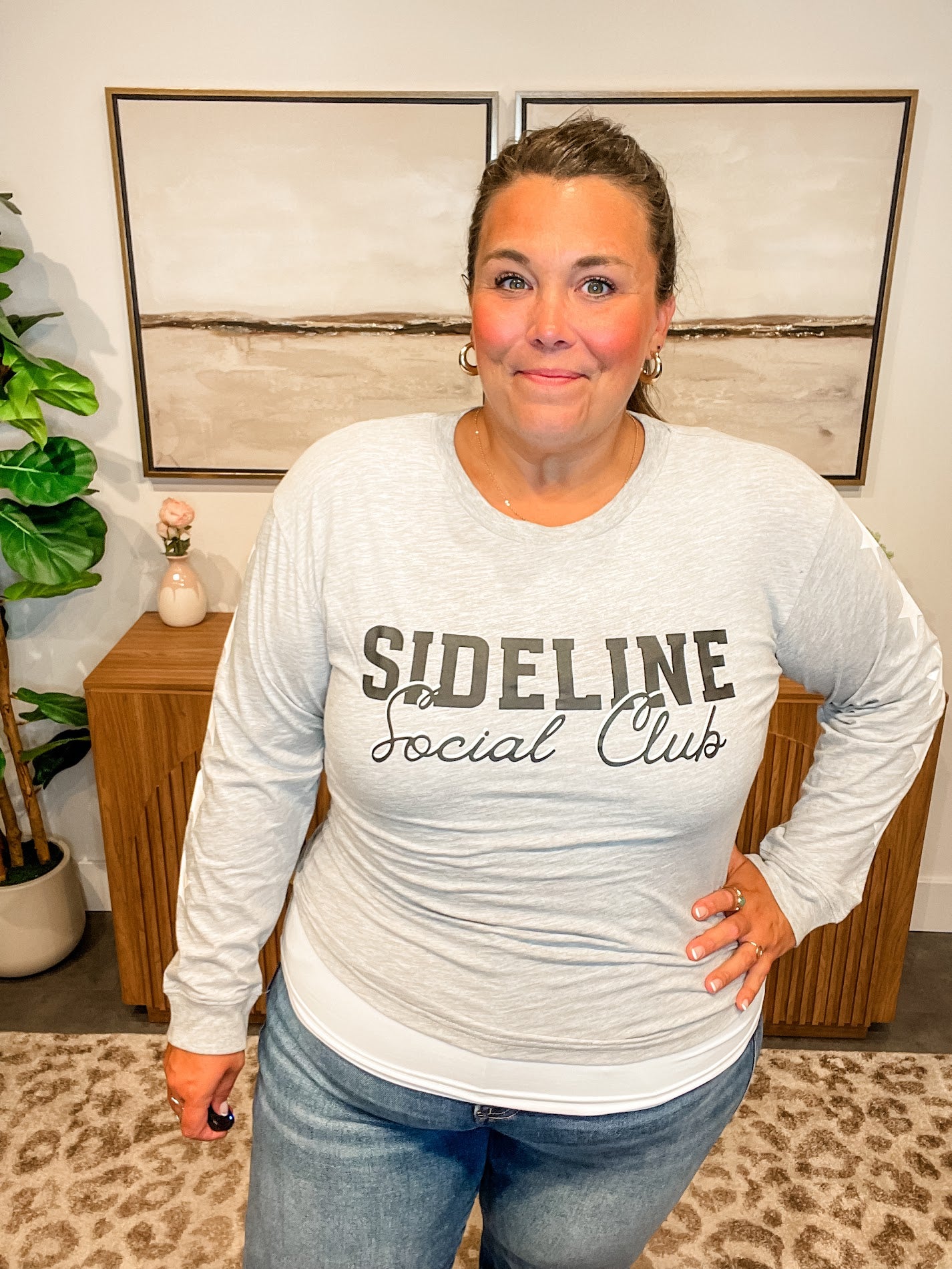 Sideline Social Club Tee (S-XL)-130 Graphic Tees-Shiraleah-Hello Friends Boutique-Woman's Fashion Boutique Located in Traverse City, MI