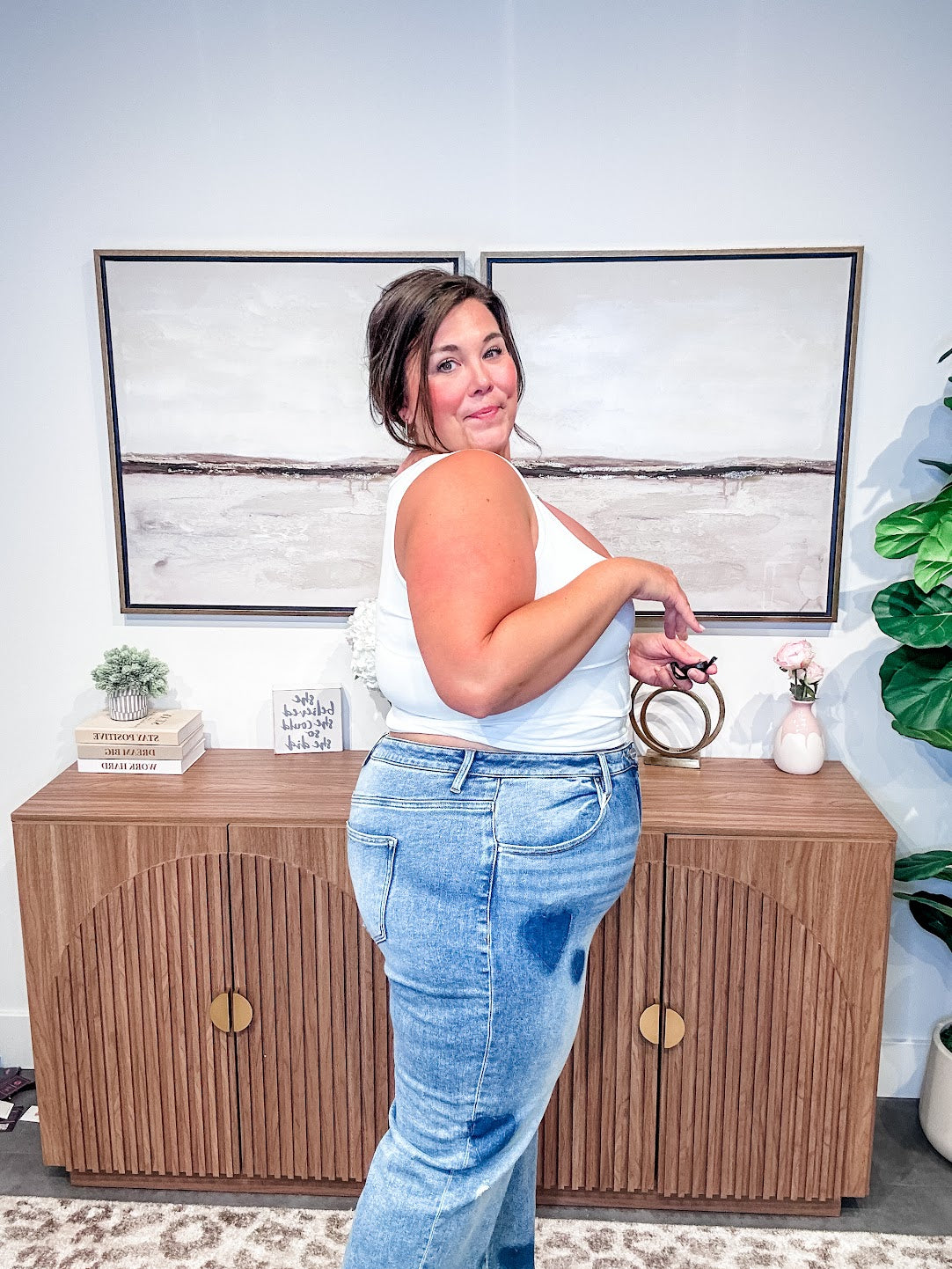 Heartbreak Hotel Mid Rise Boyfriend Denim (0-15, 1X-3X)-200 Denim-RISEN-Hello Friends Boutique-Woman's Fashion Boutique Located in Traverse City, MI