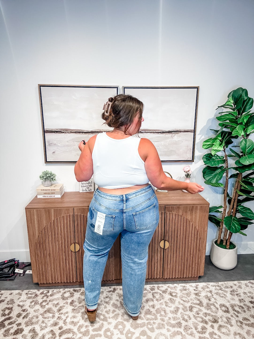 Heartbreak Hotel Mid Rise Boyfriend Denim (0-15, 1X-3X)-200 Denim-RISEN-Hello Friends Boutique-Woman's Fashion Boutique Located in Traverse City, MI