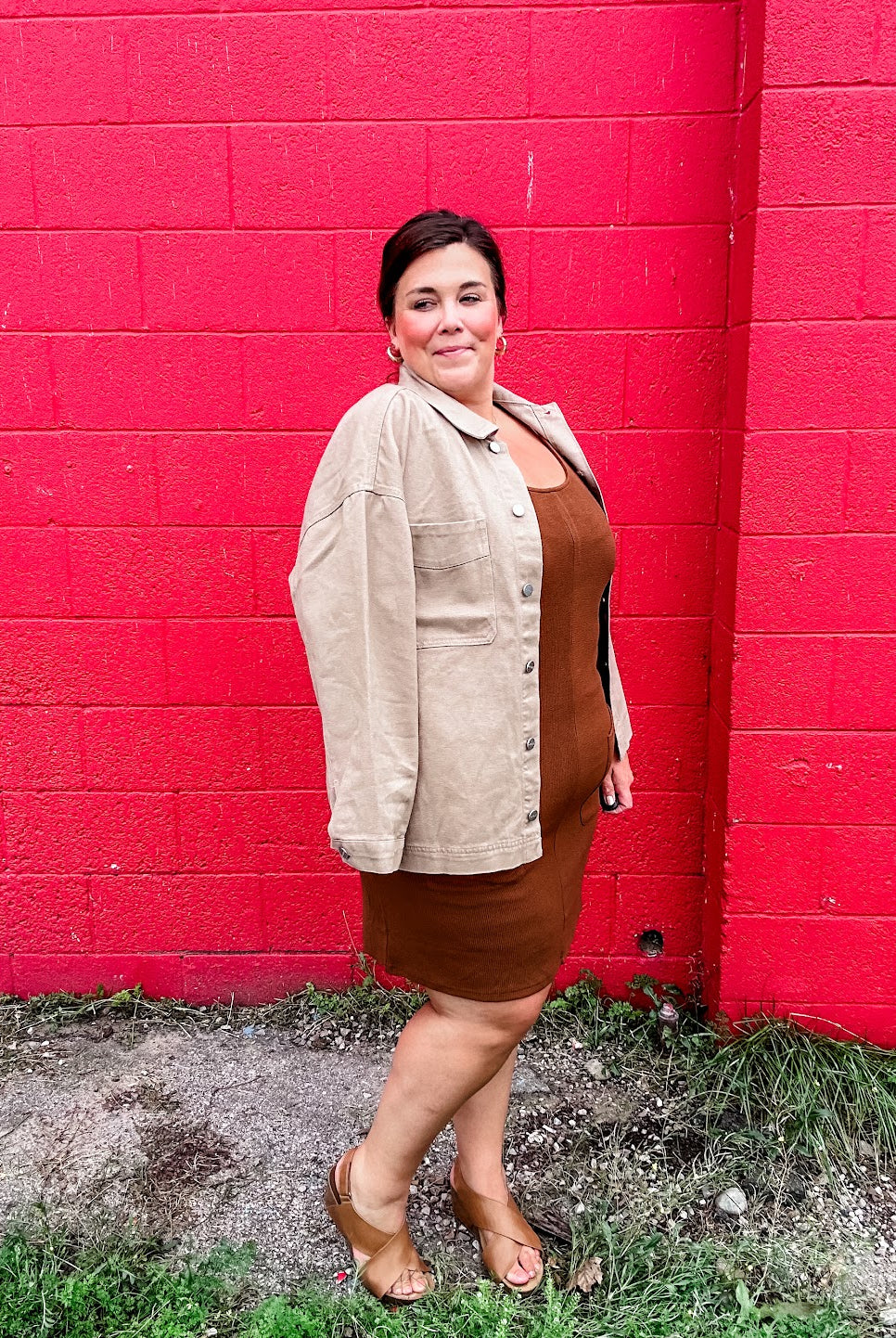 The Side Step Denim Jacket (S-XL)-170 Jackets-RISEN-Hello Friends Boutique-Woman's Fashion Boutique Located in Traverse City, MI