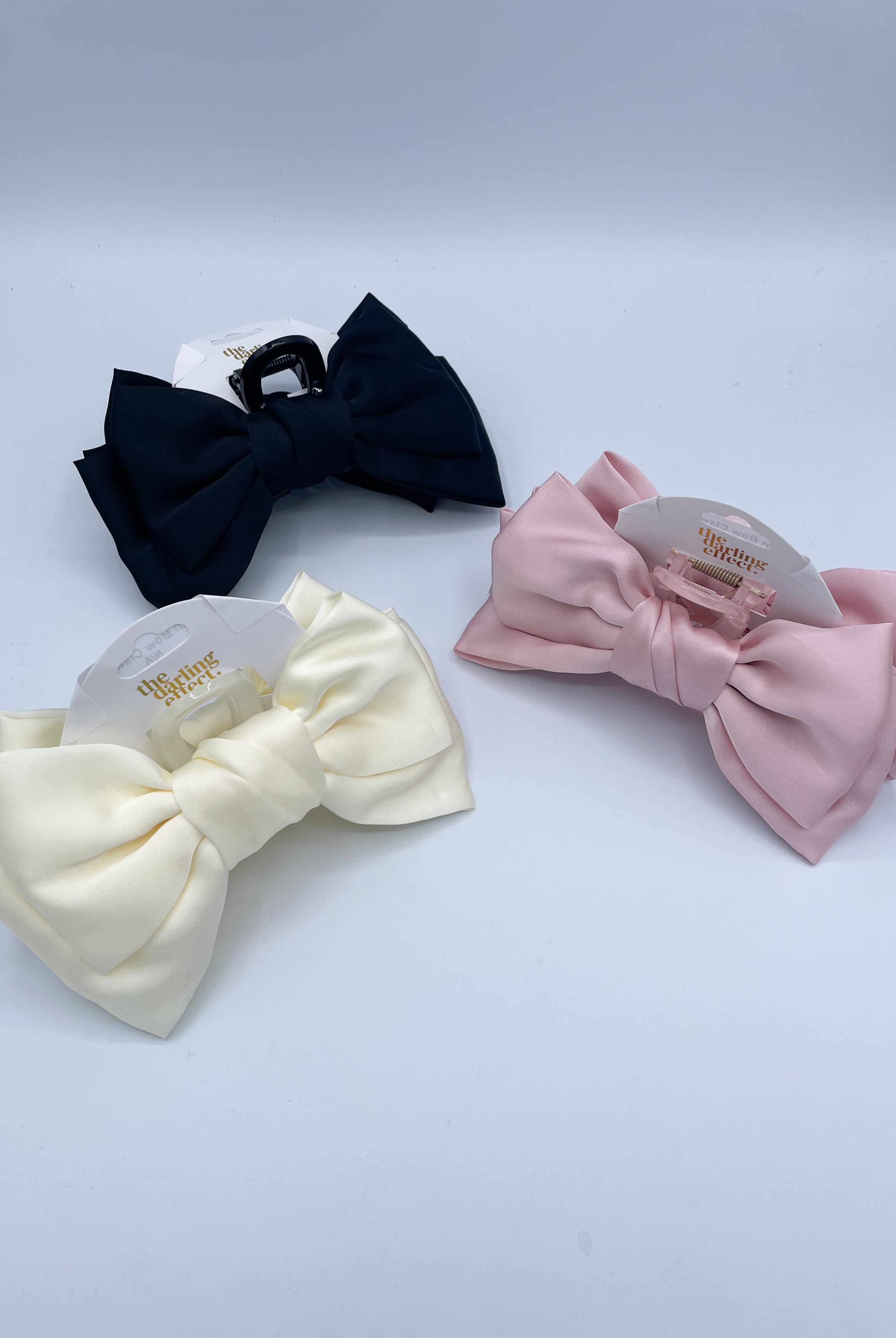Satin Bow Claw Clip-290 Beauty-faire - The Darling Effect-Hello Friends Boutique-Woman's Fashion Boutique Located in Traverse City, MI