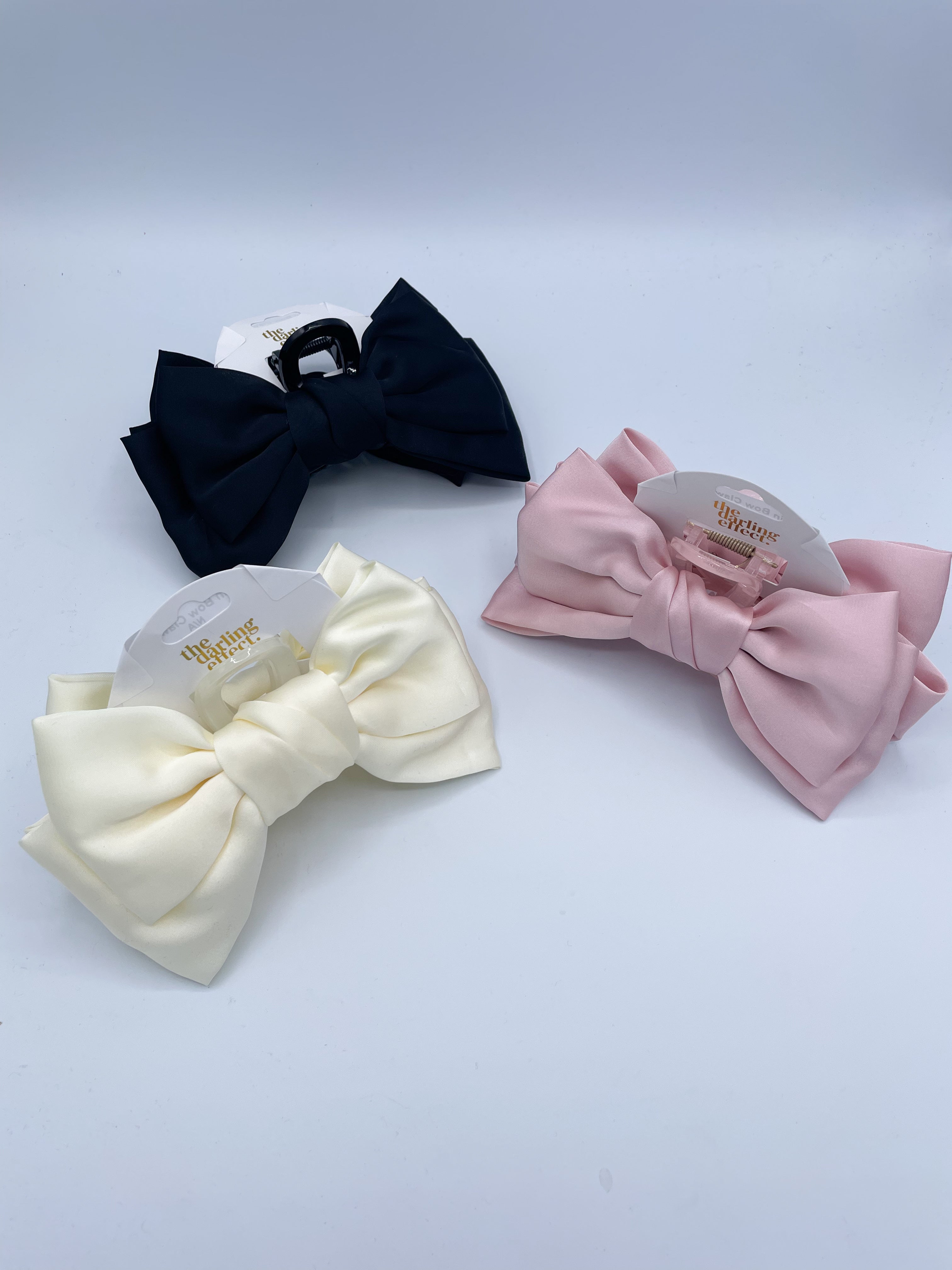 Satin Bow Claw Clip-290 Beauty-faire - The Darling Effect-Hello Friends Boutique-Woman's Fashion Boutique Located in Traverse City, MI