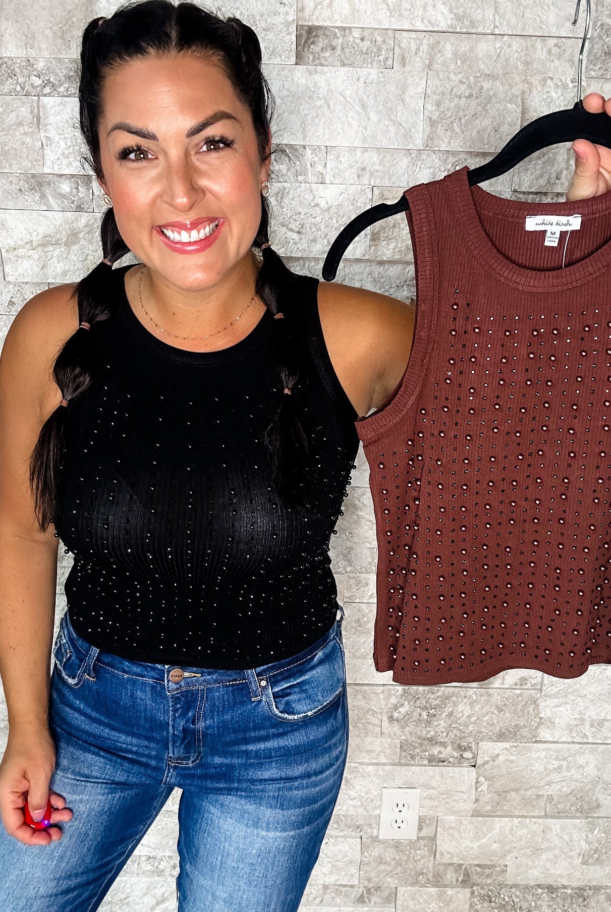 In My Dreams Top (S-3XL)-120 Sleeveless-White Birch-Hello Friends Boutique-Woman's Fashion Boutique Located in Traverse City, MI